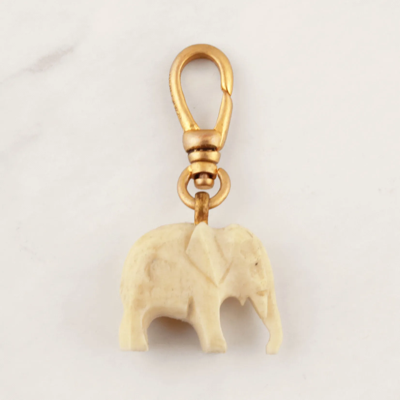 Antique Carved Bone Elephant sold by Lulu Frost