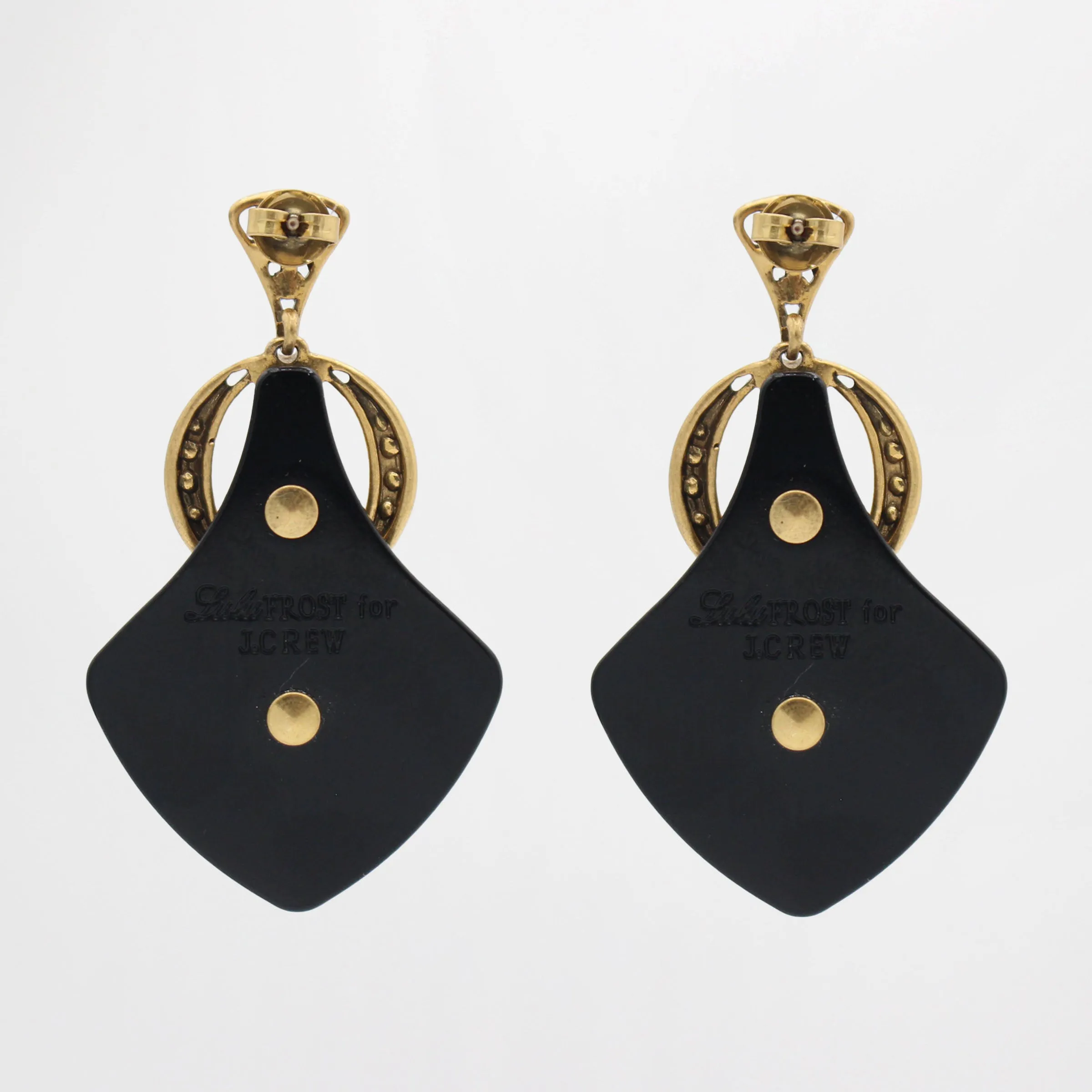 You're The Top Aurora Borealis Crystal and Resin Archival Lulu For J. Crew Deco Earrings sold by Lulu Frost product image thumbnail 2