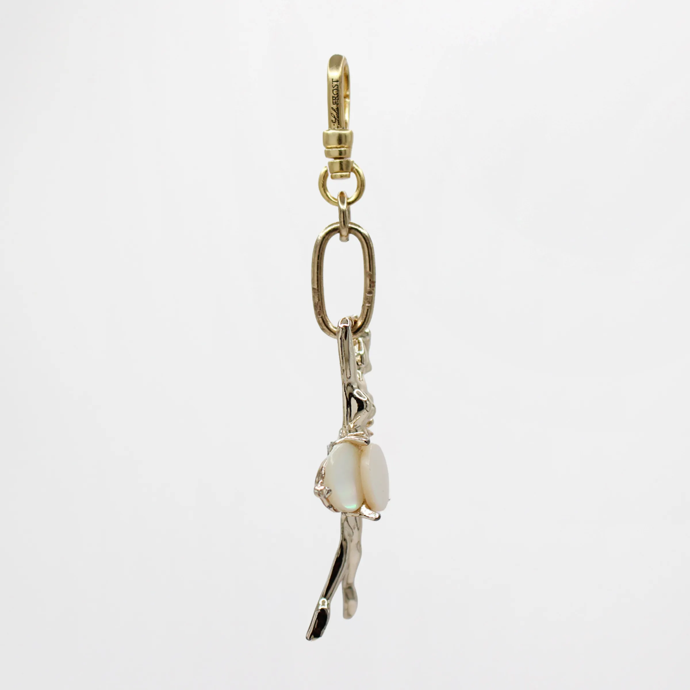Summer Mother-of-Pearl Disc Gilded Ballerina Dancer Charm sold by Lulu Frost product image thumbnail 3