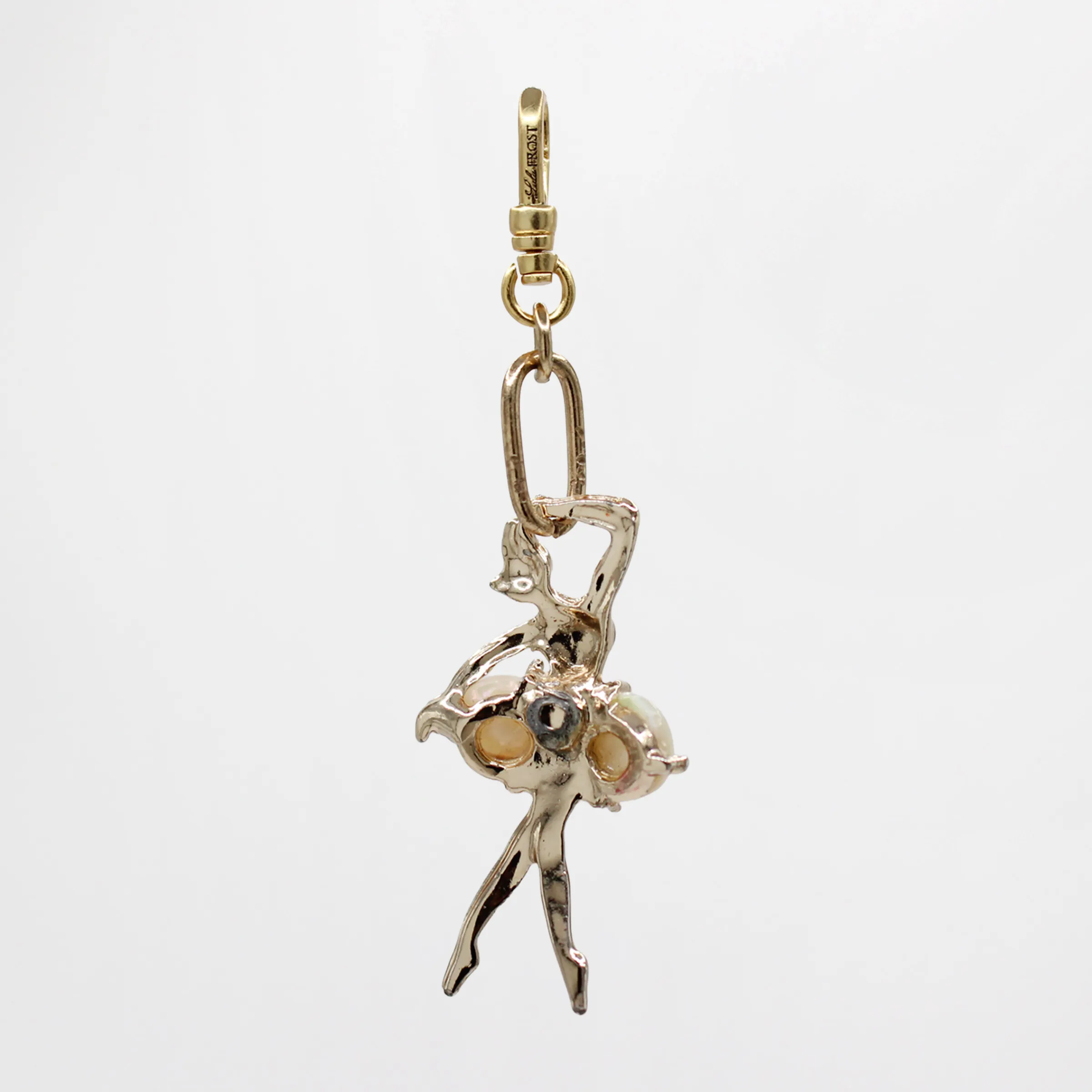 Summer Mother-of-Pearl Disc Gilded Ballerina Dancer Charm sold by Lulu Frost product image thumbnail 2