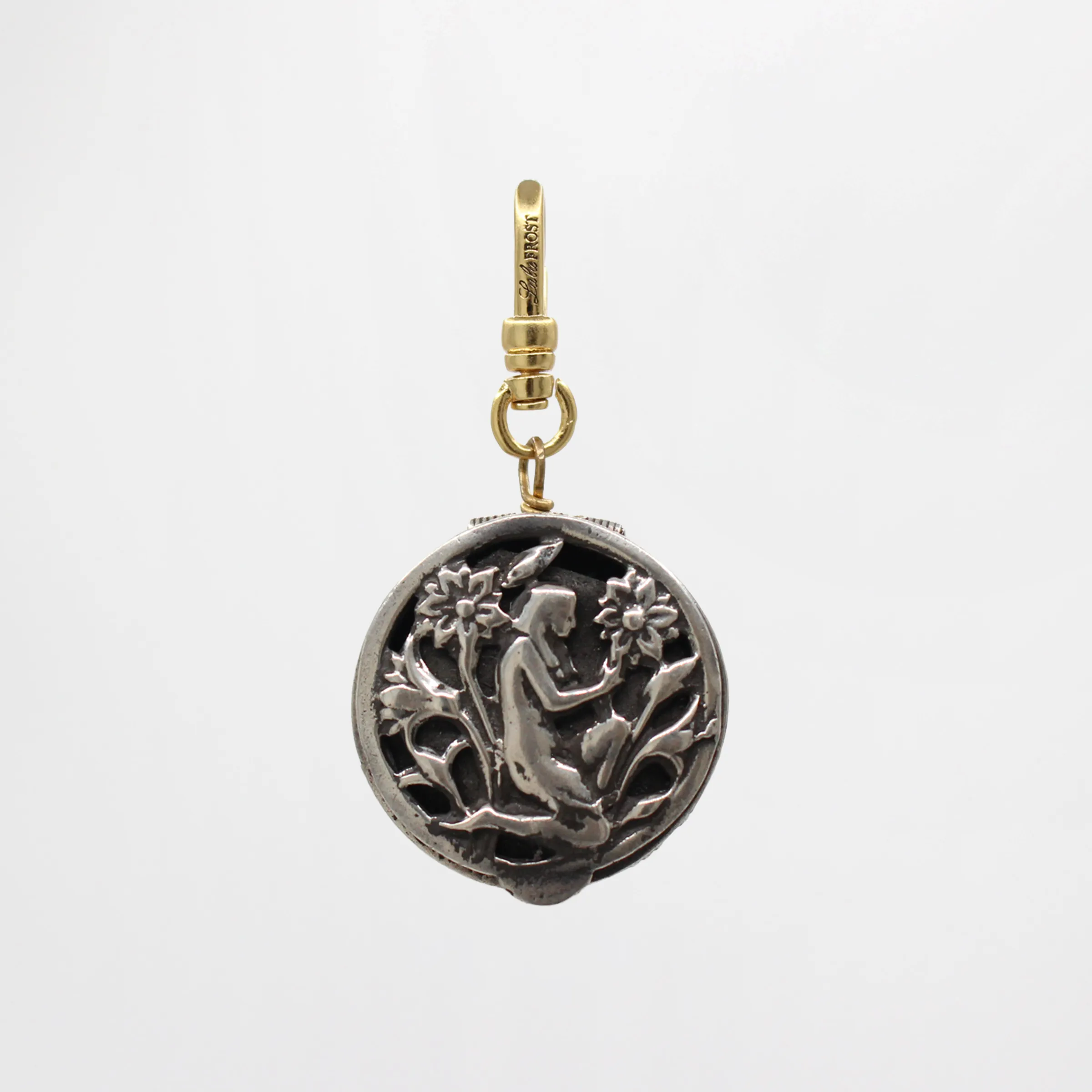 Open & Shut Sterling Silver Maiden With Blooms Treasure Box Locket Charm sold by Lulu Frost