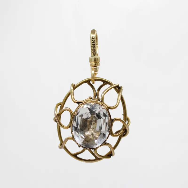 High Level Georgian Glass Foil Backed Goldfill Dimensional Thora Charm sold by Lulu Frost