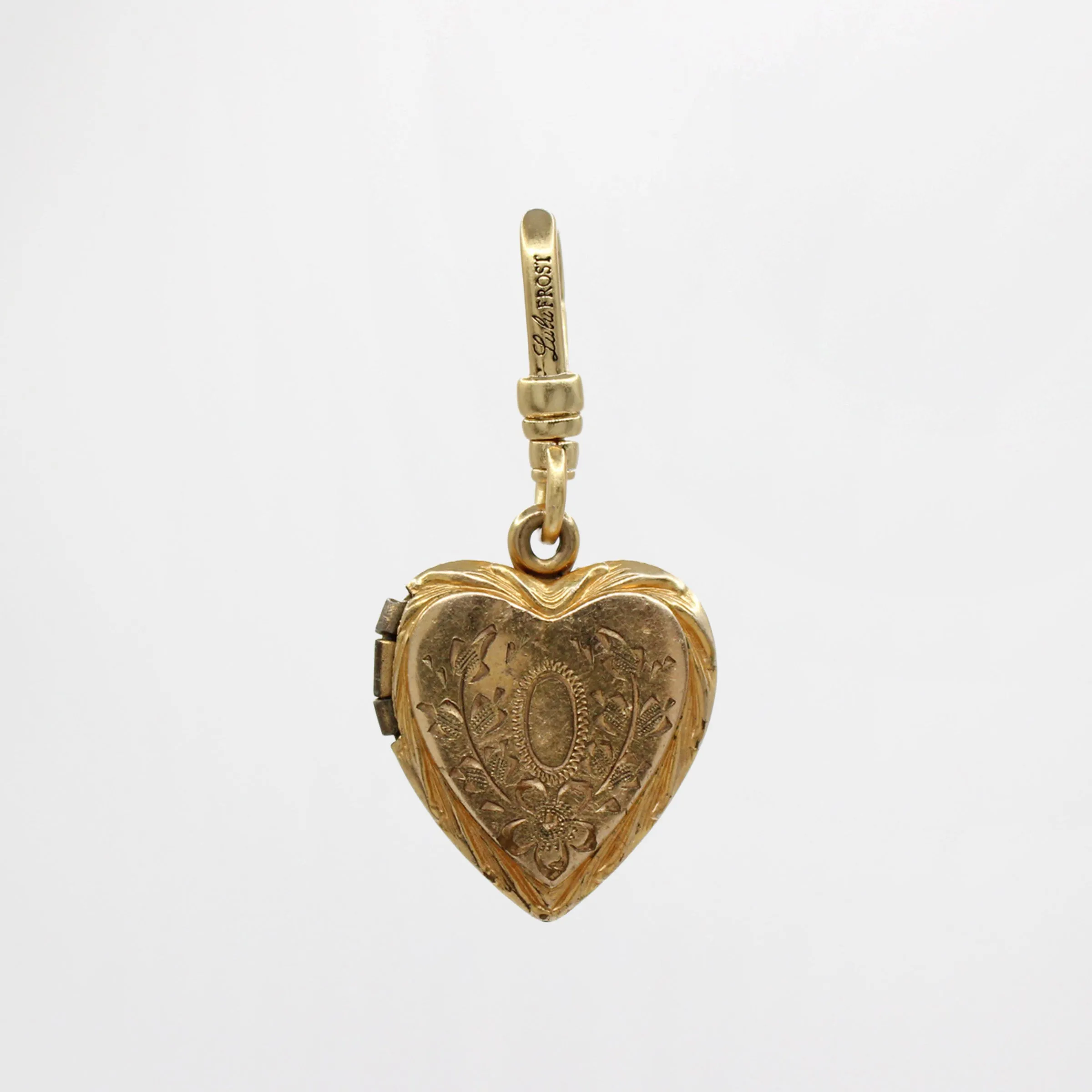 Vintage Chic 10 Karat Goldfilled Open & Shut Classic Heart Locket sold by Lulu Frost