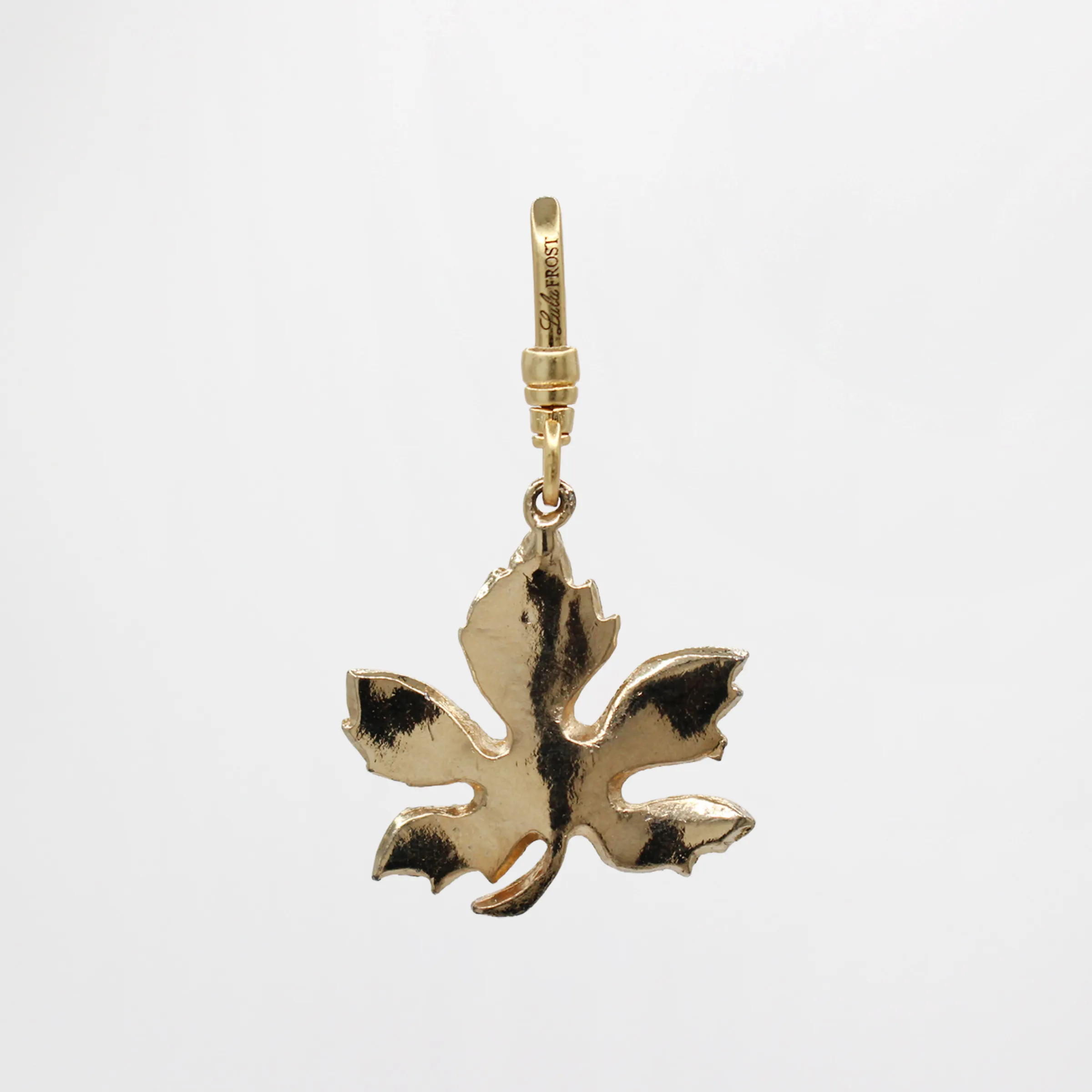 Summer Leaves on the Breeze Vintage Gilt Metal Maple Rajni Charm sold by Lulu Frost product image thumbnail 2