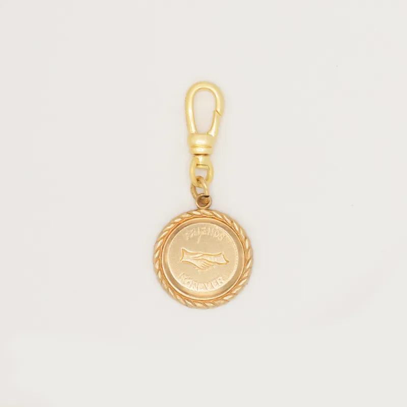 Vintage 1950's Goldfill Friends Forever Handshake Charm sold by Lulu Frost
