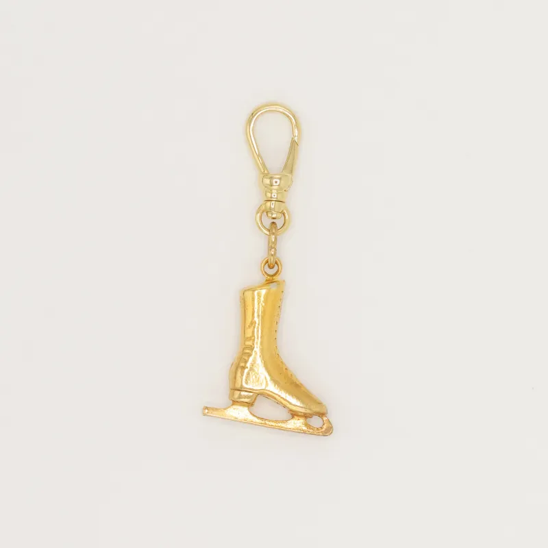 14 Karat Vermeille Vintage Ice Skate Charm made by Lulu Frost