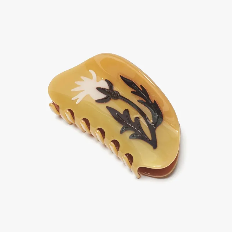 Fall Rosehip Flower Neutral Acetate Hair Claw sold by Lulu Frost