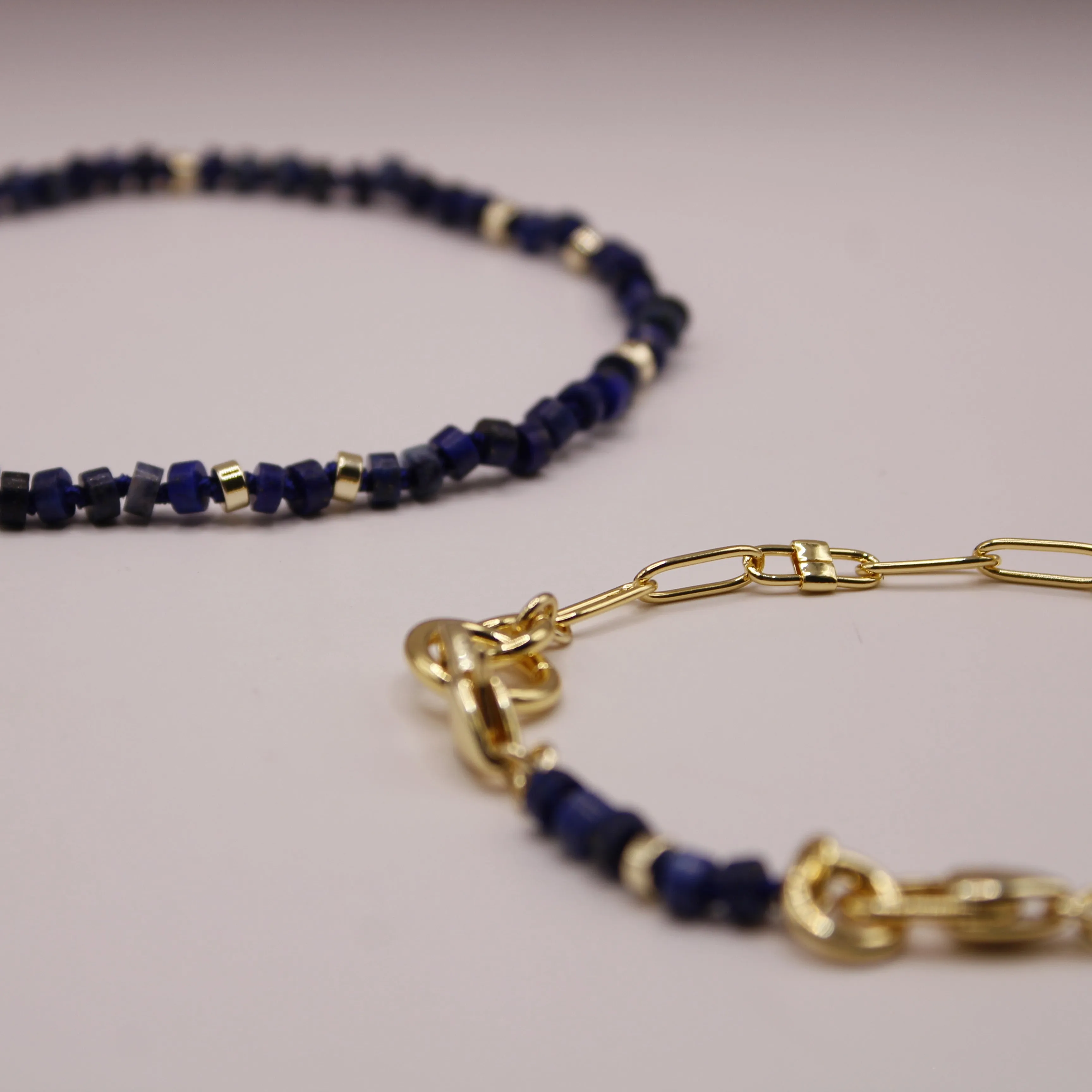The Convertible Lapis Lazuli Necklace/Bracelet Set sold by Lulu Frost product image thumbnail 4