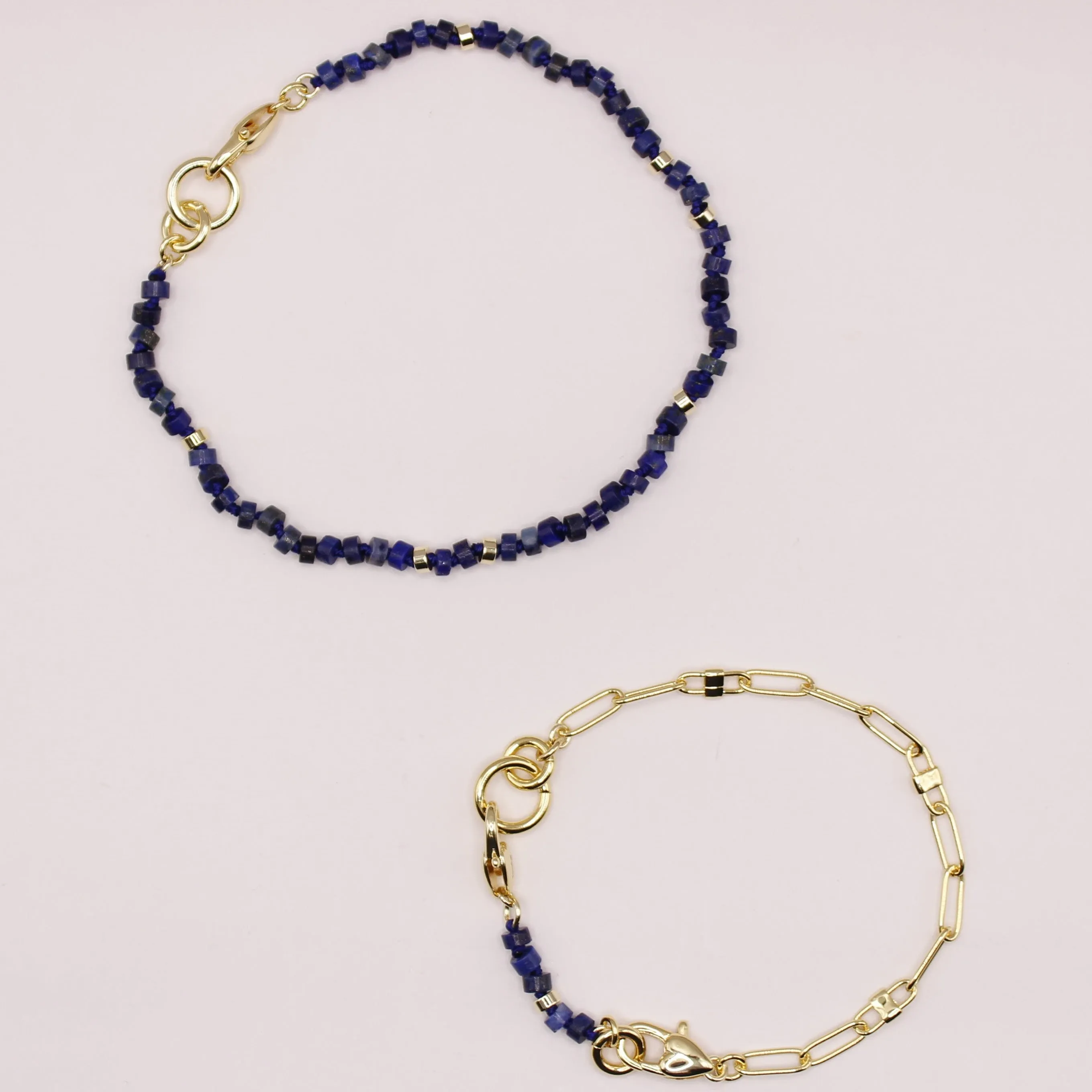 The Convertible Lapis Lazuli Necklace/Bracelet Set sold by Lulu Frost product image thumbnail 5