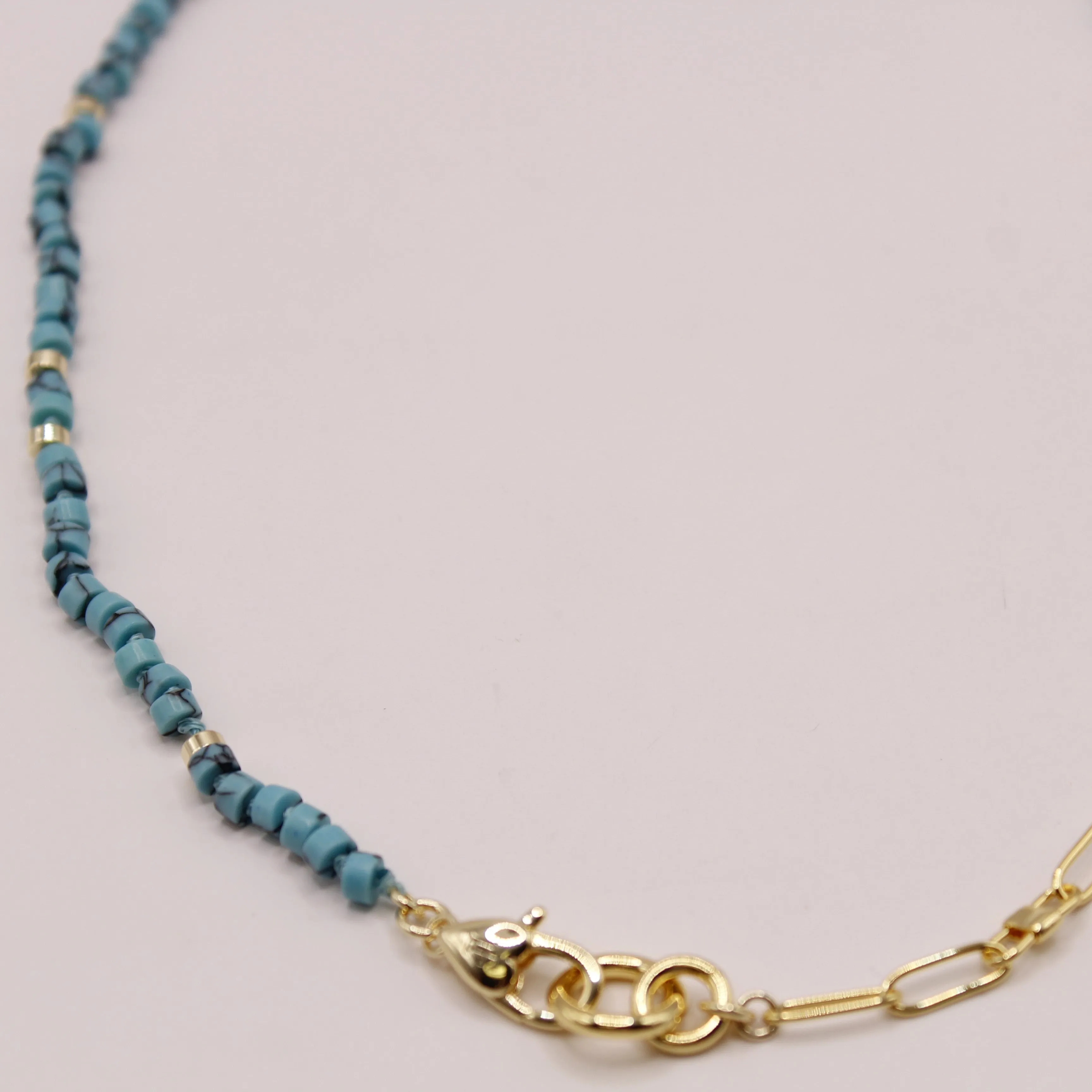 The Convertible Turquoise Necklace/Bracelet Set sold by Lulu Frost product image thumbnail 3