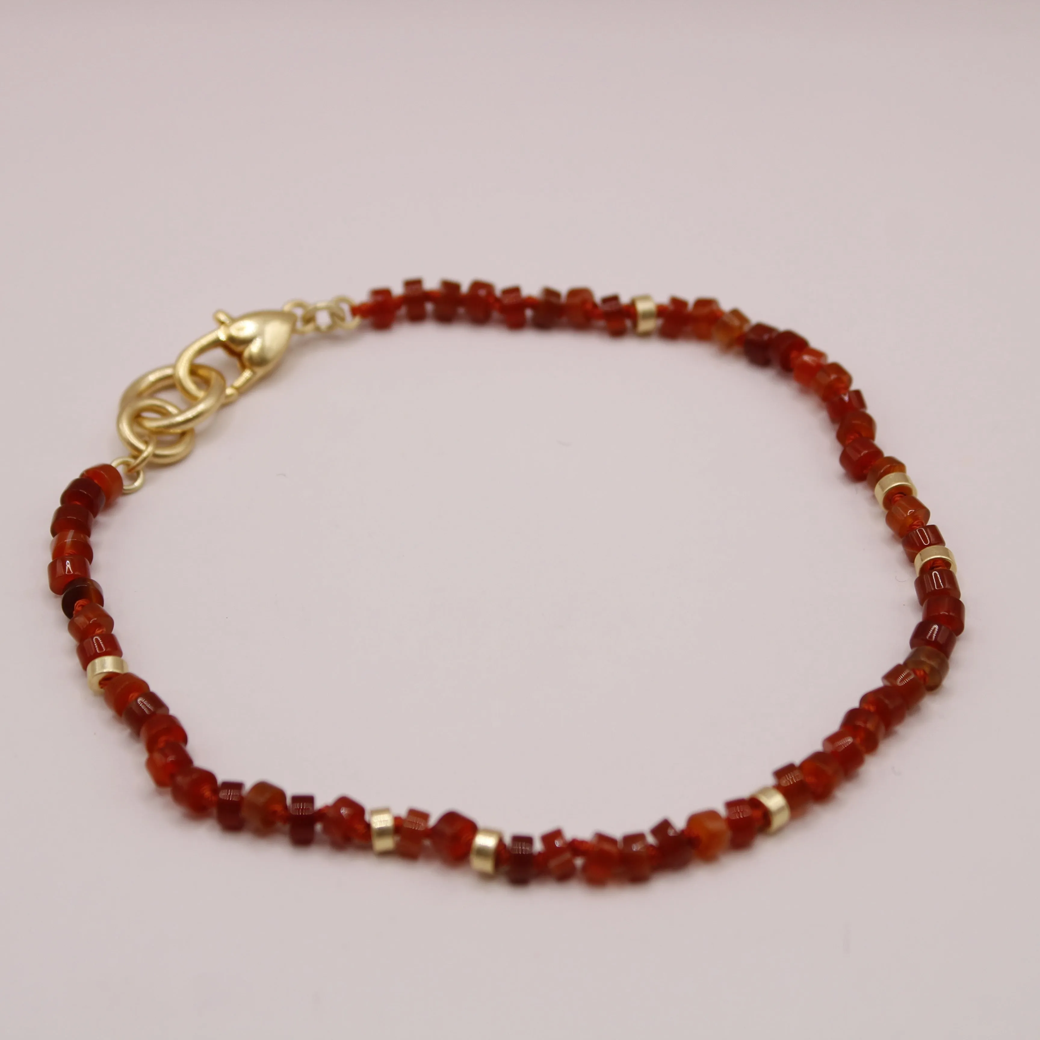 The Convertible Carnelian Necklace/Bracelet Set sold by Lulu Frost product image thumbnail 3