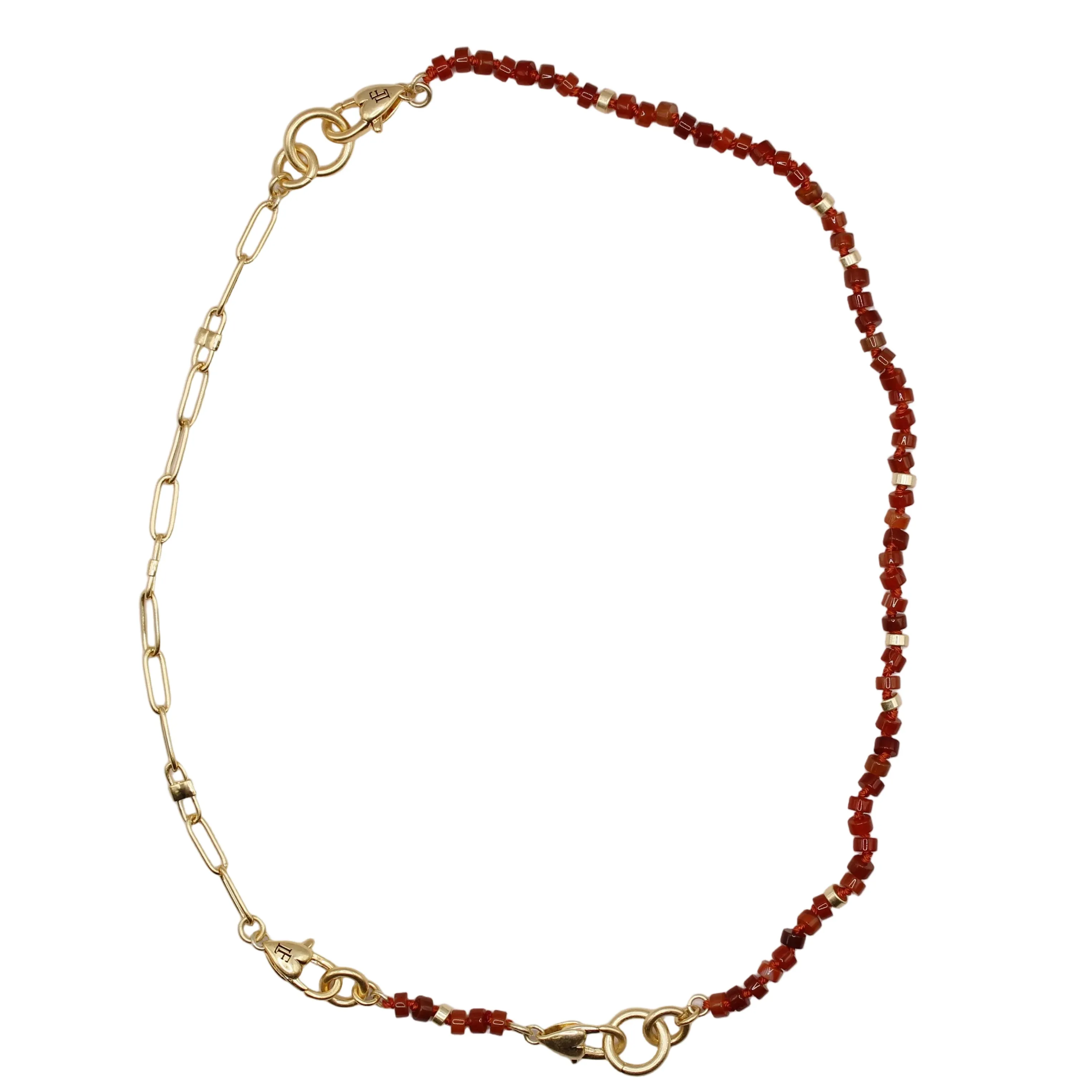 The Convertible Carnelian Necklace/Bracelet Set sold by Lulu Frost