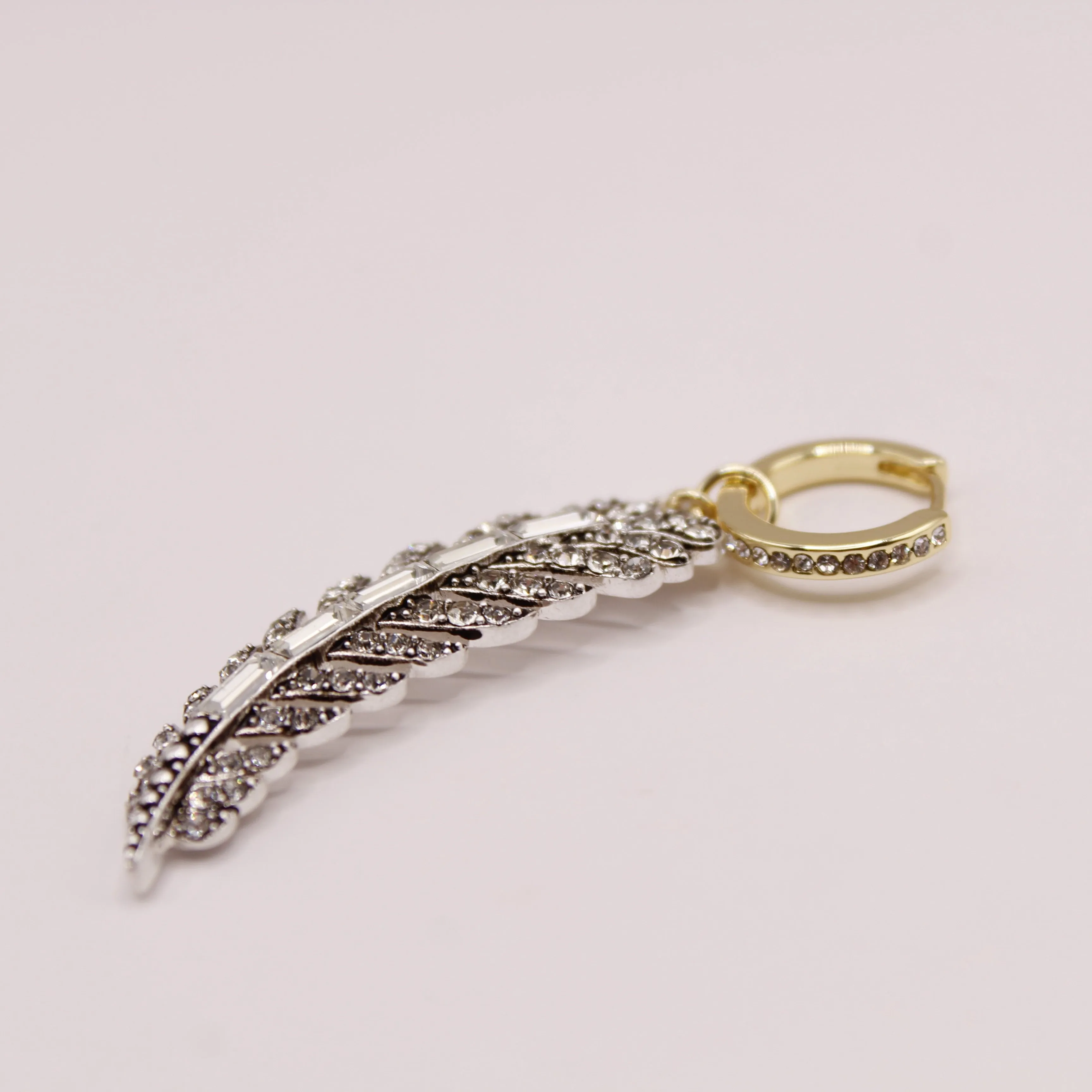 The Angel Feather Convertible Huggie Hoop sold by Lulu Frost product image thumbnail 2