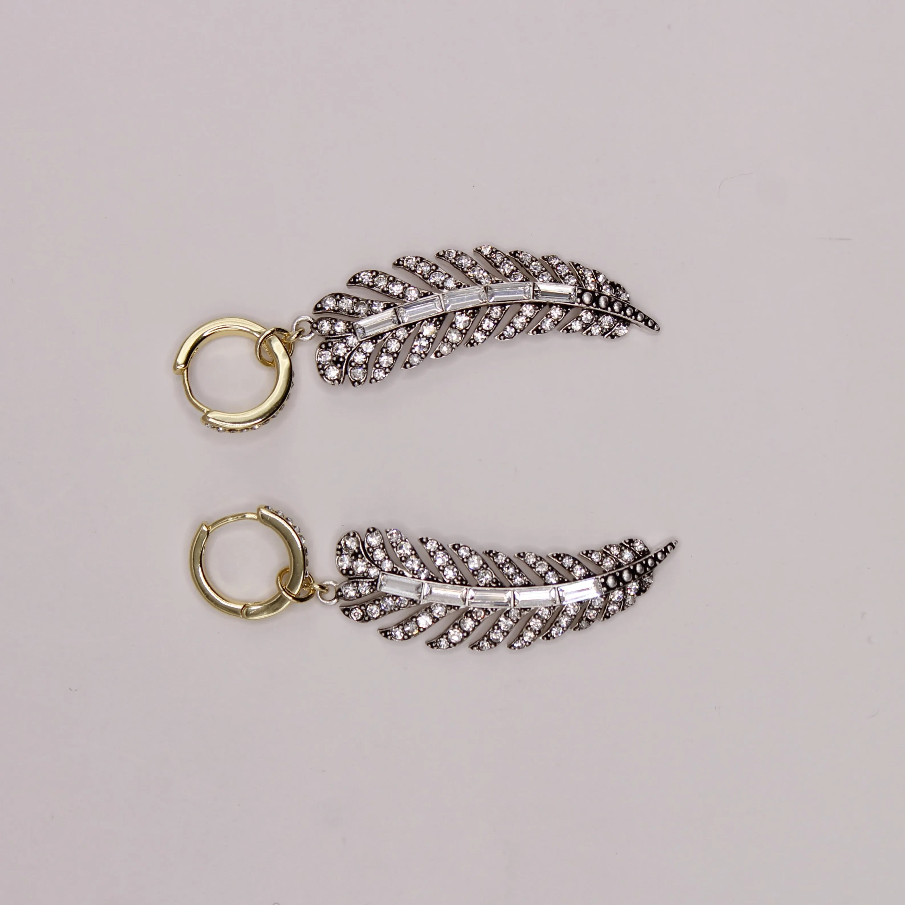 The Angel Feather Convertible Huggie Hoop sold by Lulu Frost product image thumbnail 4