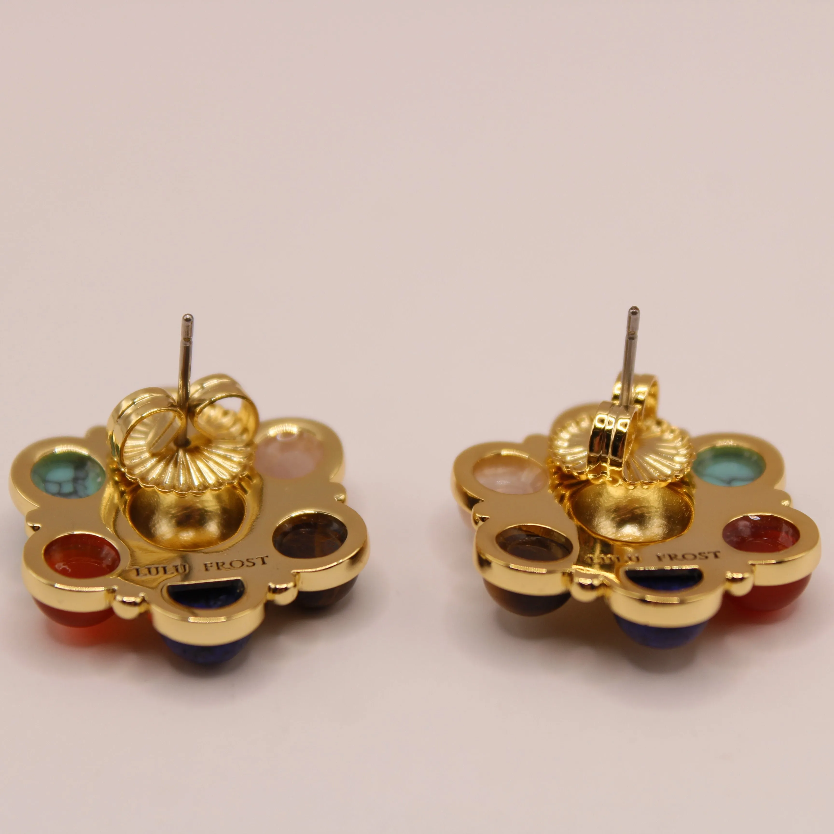 The Diana Gemstone Stud Earrings sold by Lulu Frost product image thumbnail 3