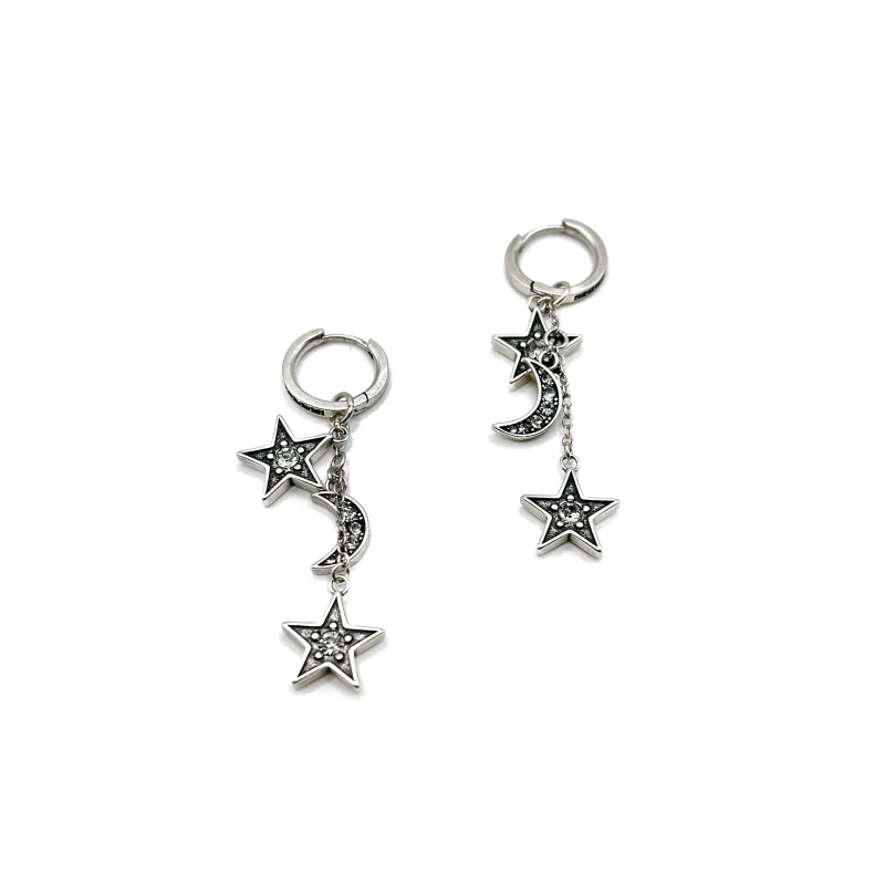 The Celestial Drop Earrings - Silver made by Lulu Frost