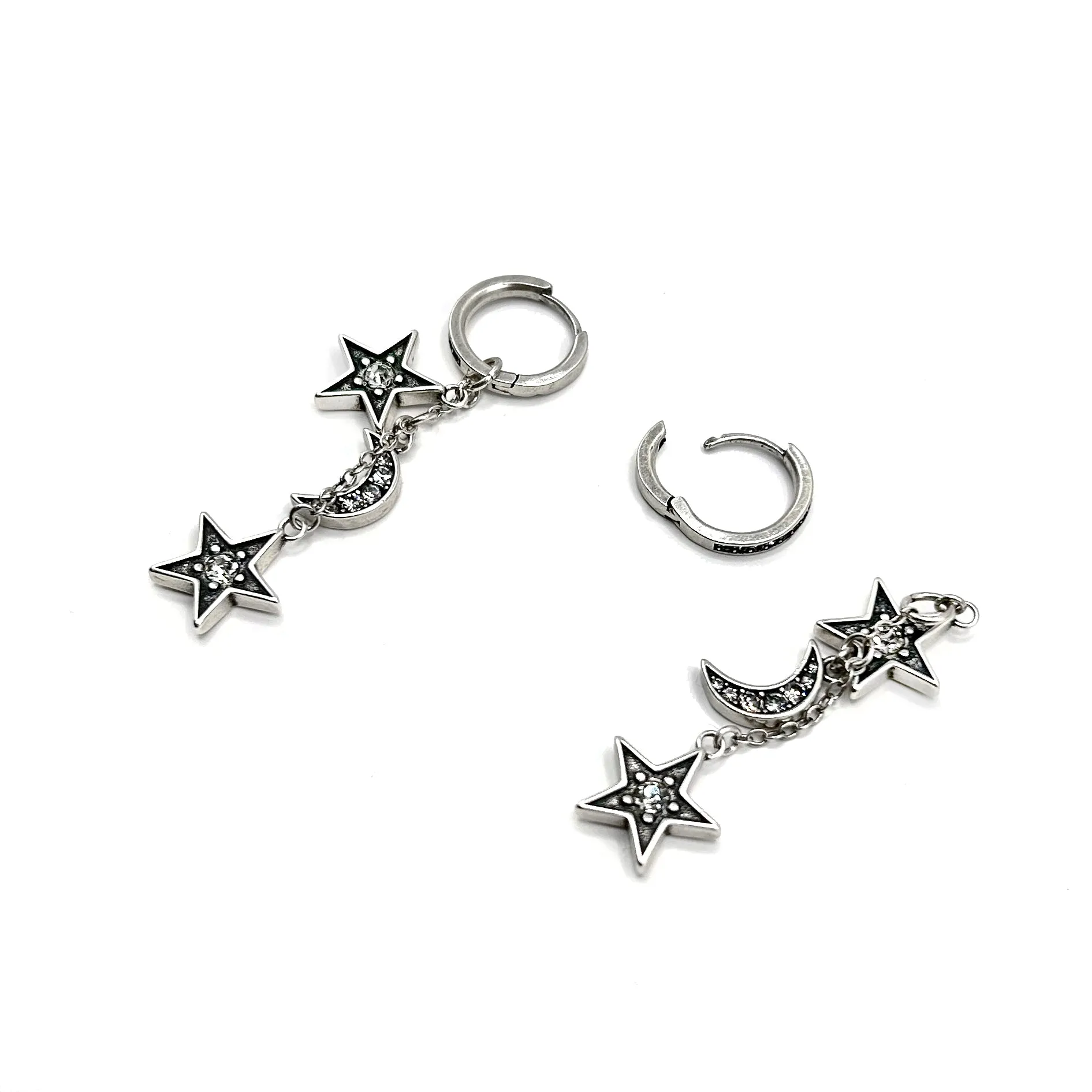 The Celestial Drop Earrings - Silver sold by Lulu Frost product image thumbnail 2