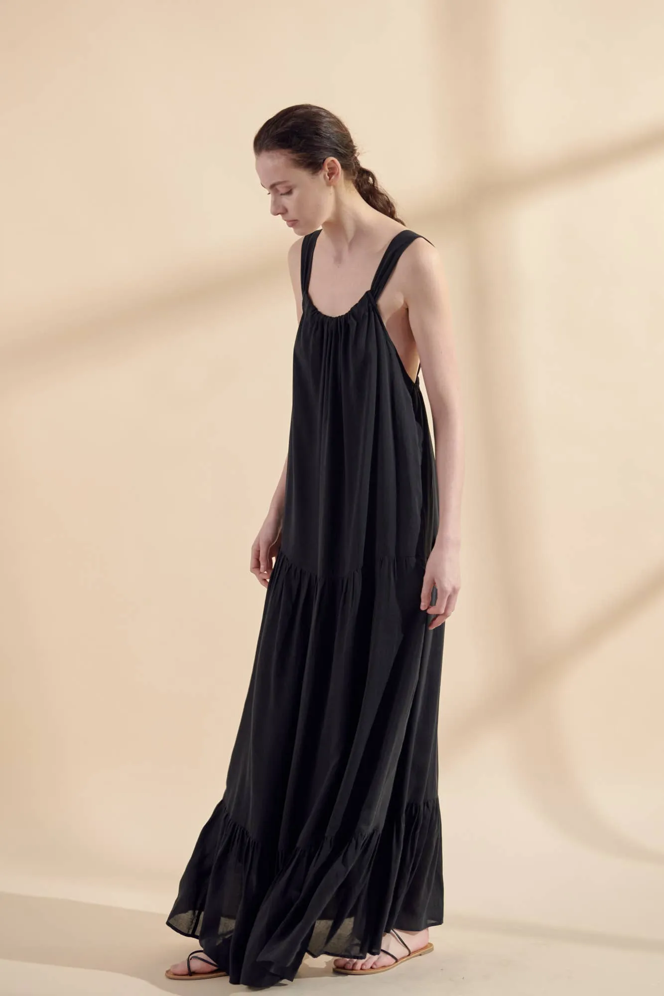 Tiered cami maxi dress sold by Lulu Frost product image thumbnail 5