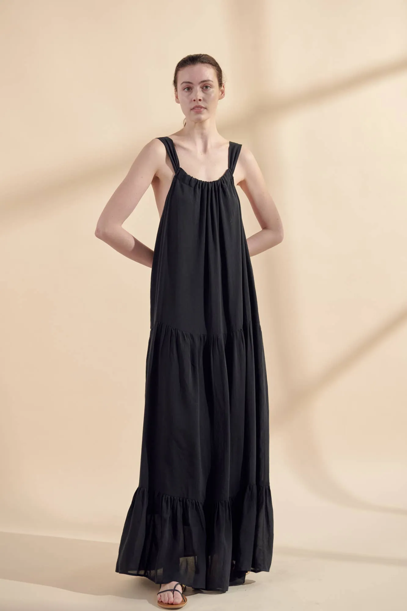 Tiered cami maxi dress sold by Lulu Frost product image thumbnail 3