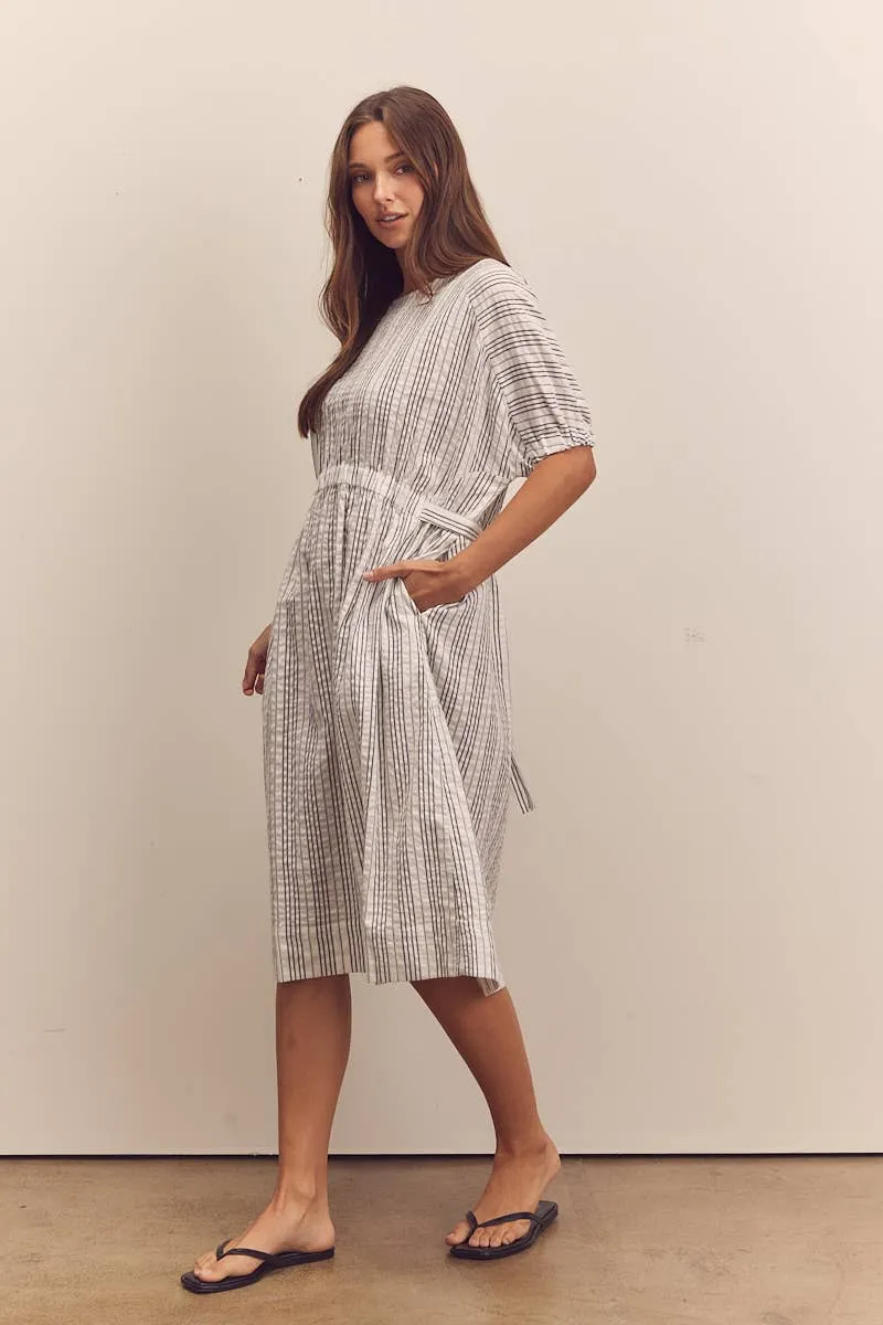Waist shirring midi dress sold by Lulu Frost product image thumbnail 4