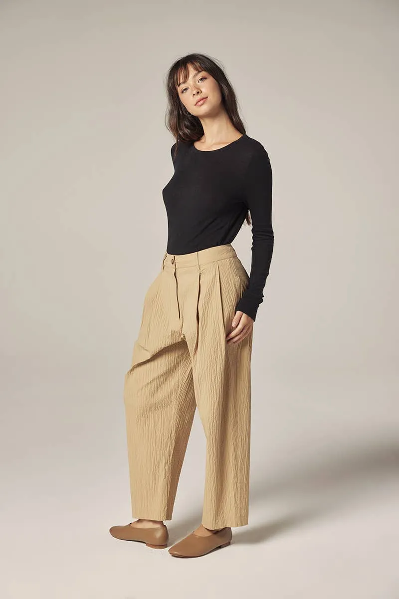 Textured Pleated Pants sold by Lulu Frost product image thumbnail 5