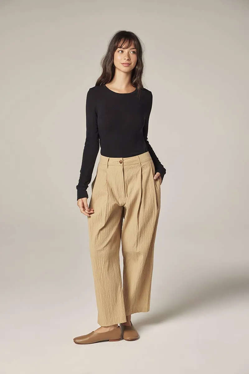Textured Pleated Pants sold by Lulu Frost product image thumbnail 3