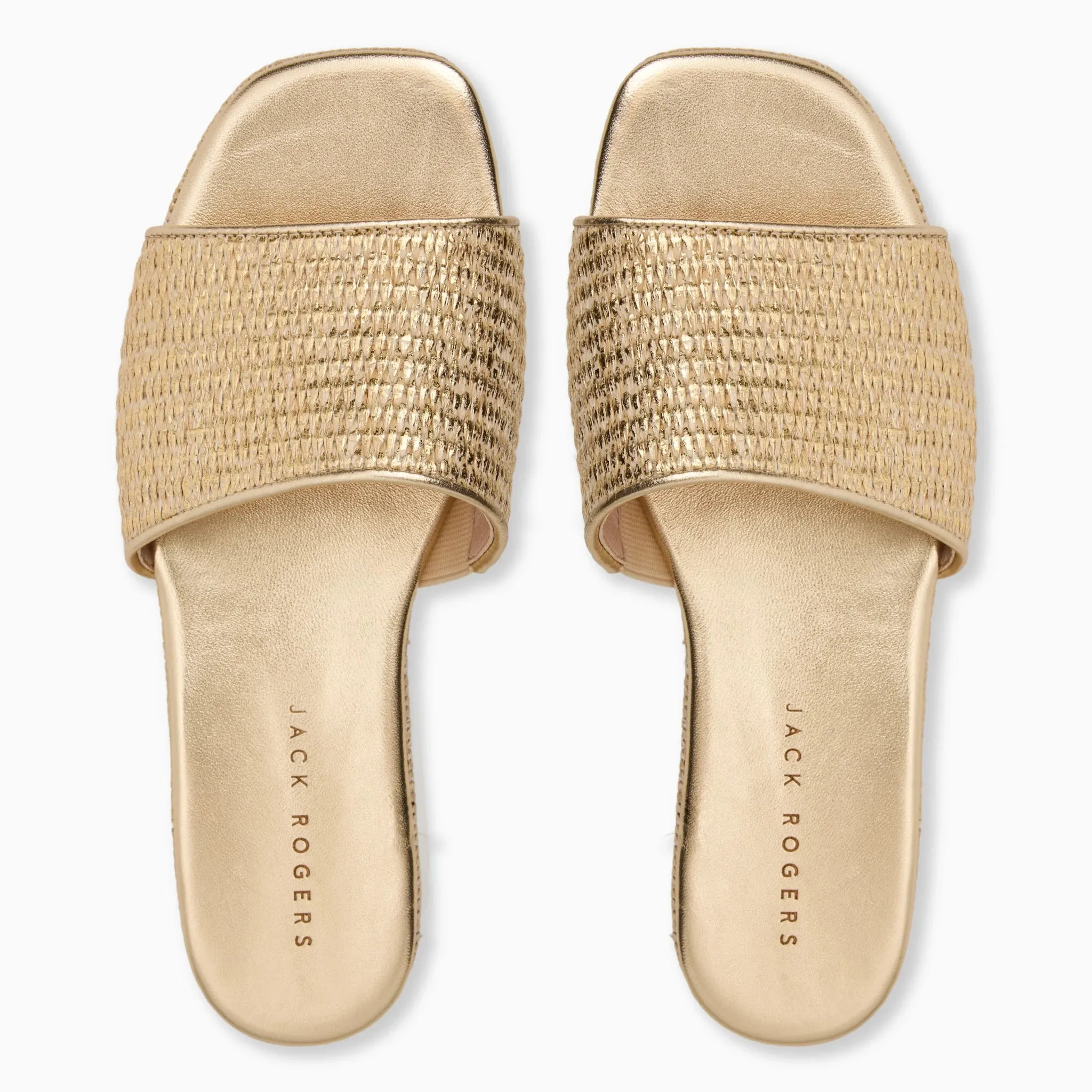 Jack Rogers Bay Flatform - Metallic Raffia sold by Lulu Frost product image thumbnail 3