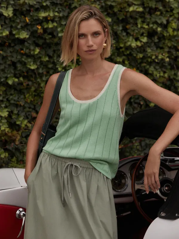 Varley Ayaka Wide Rib Tank Top made by Varley