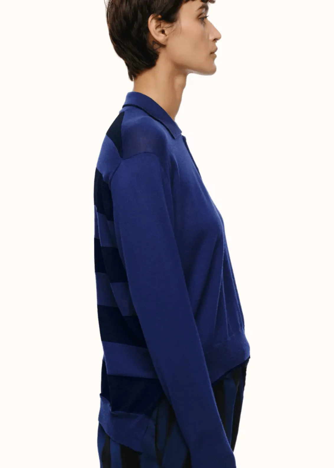 Eolas Cass Polo in Extra Fine Merino Wool sold by Lulu Frost product image thumbnail 2