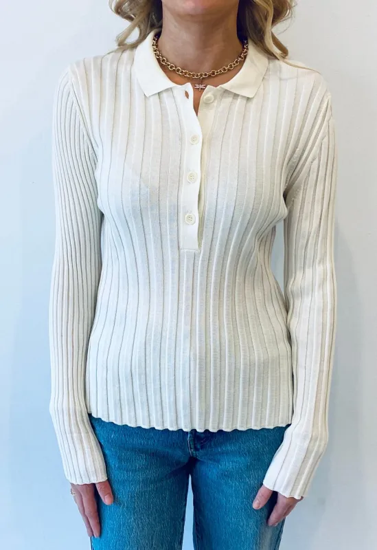 Eolas Lottie ribbed collar sweater made by Lulu Frost