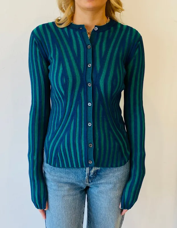 EOLAS Ribbed Cardigan made by Lulu Frost