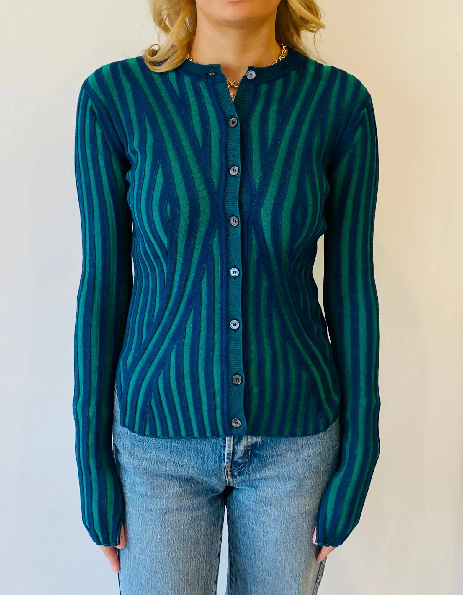 EOLAS Ribbed Cardigan sold by Lulu Frost