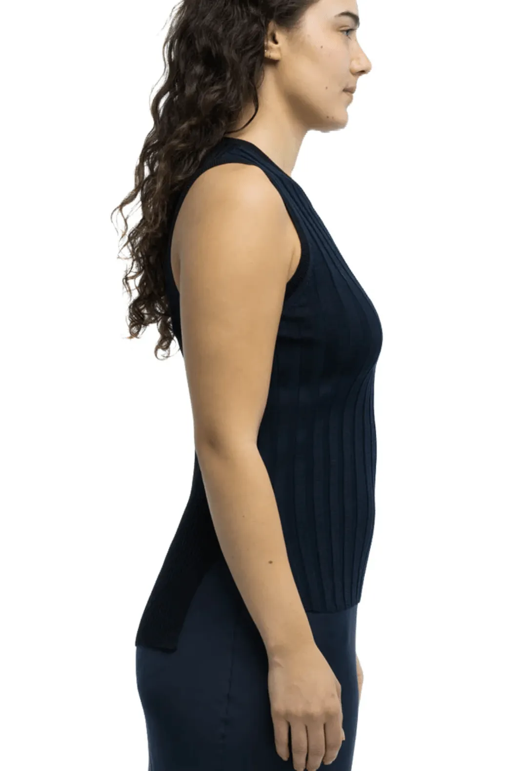 Eolas Black Francesca Ribbed Tank sold by Lulu Frost product image thumbnail 2