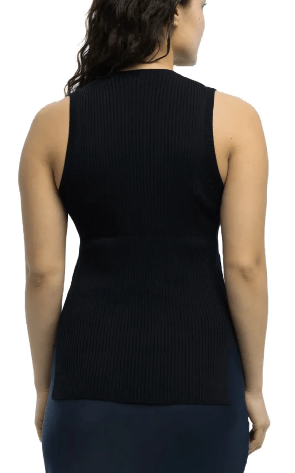 Eolas Black Francesca Ribbed Tank sold by Lulu Frost product image thumbnail 3