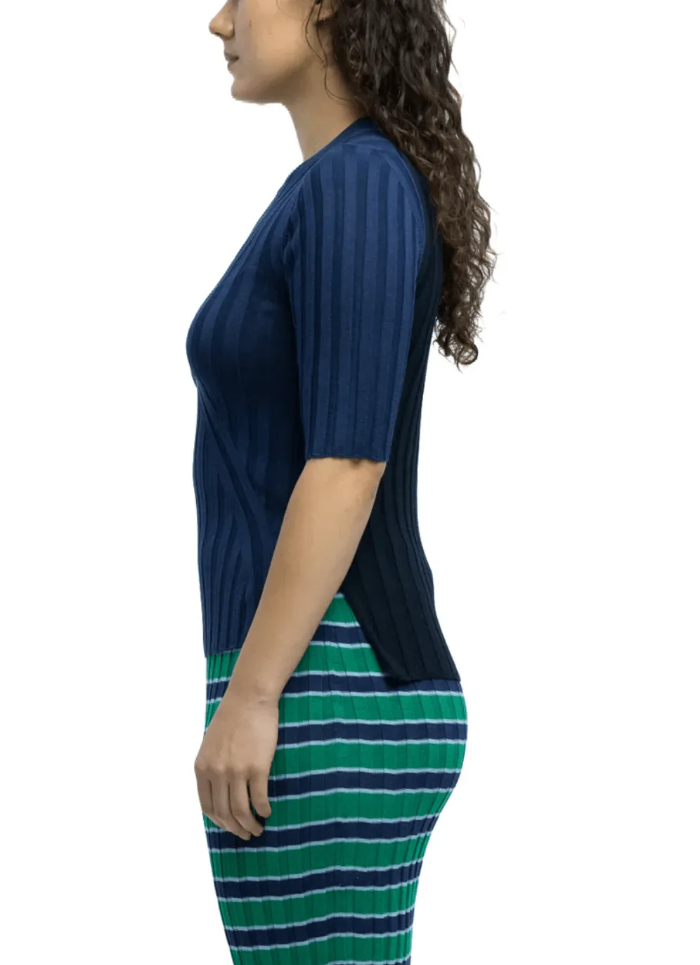 Eolas Luc Ribbed Short Sleeve Crewneck sold by Lulu Frost product image thumbnail 2