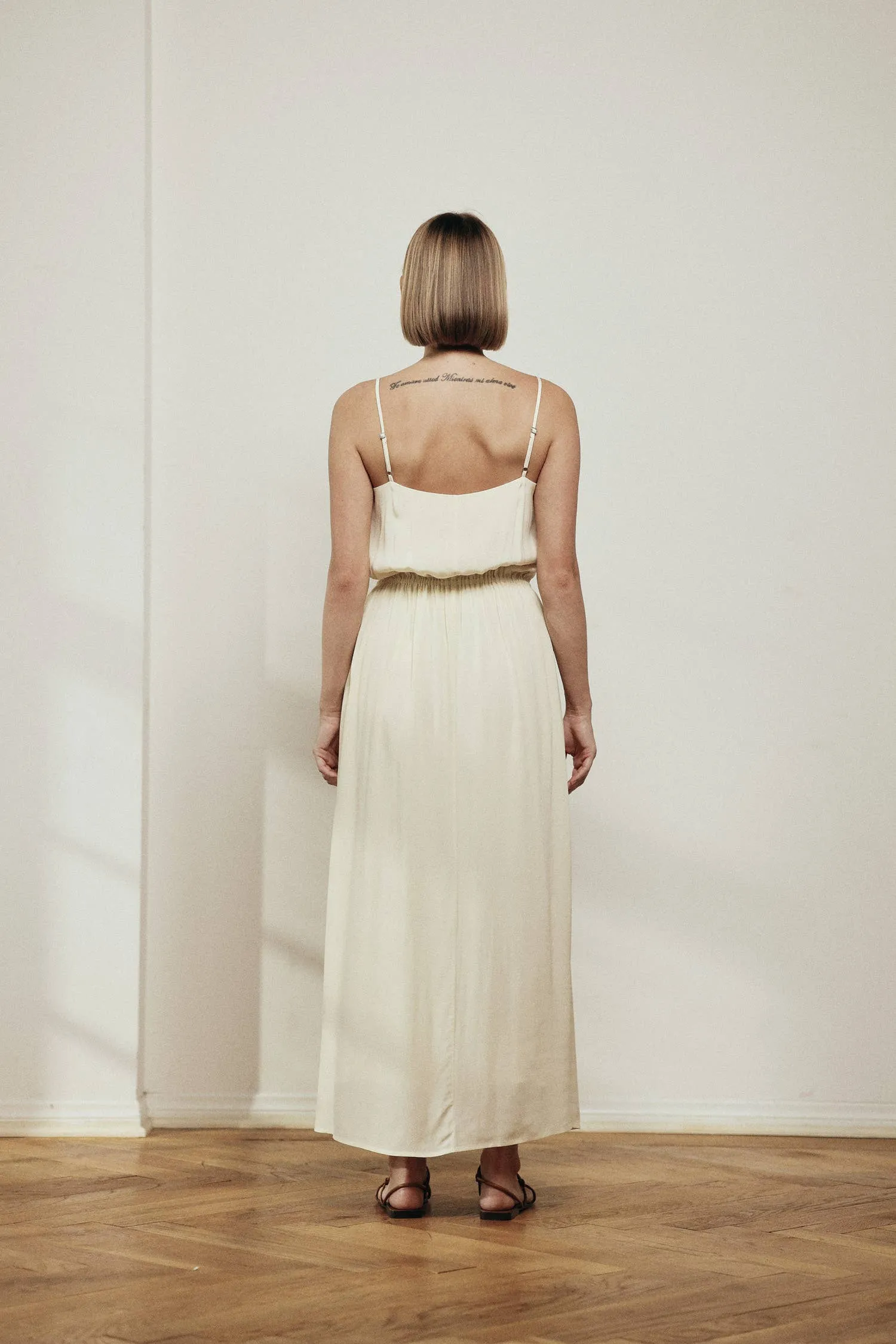 Amente Front Tie Slip Maxi Dress sold by Lulu Frost product image thumbnail 5