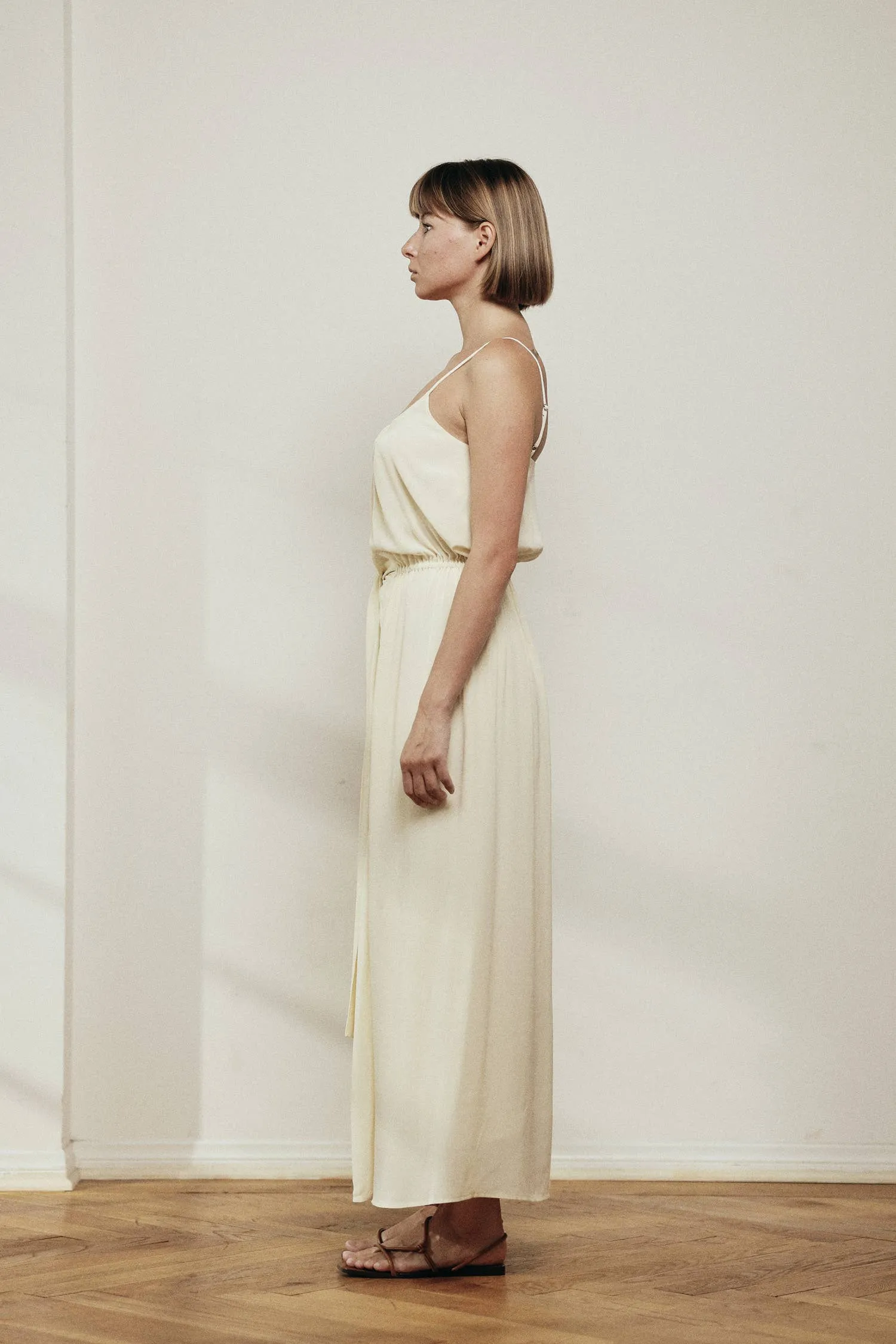 Amente Front Tie Slip Maxi Dress sold by Lulu Frost product image thumbnail 3
