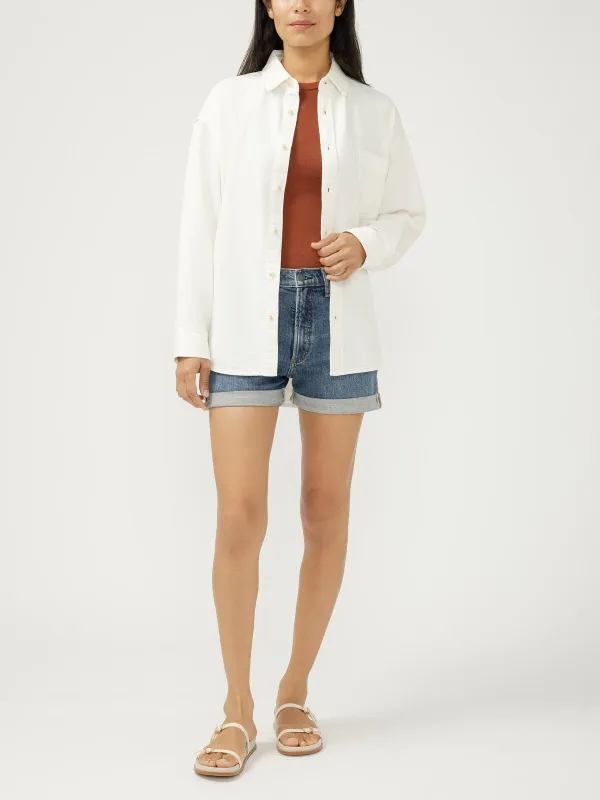 Silver Jeans Relaxed Button-Up Beach Shirt made by Silver Jeans