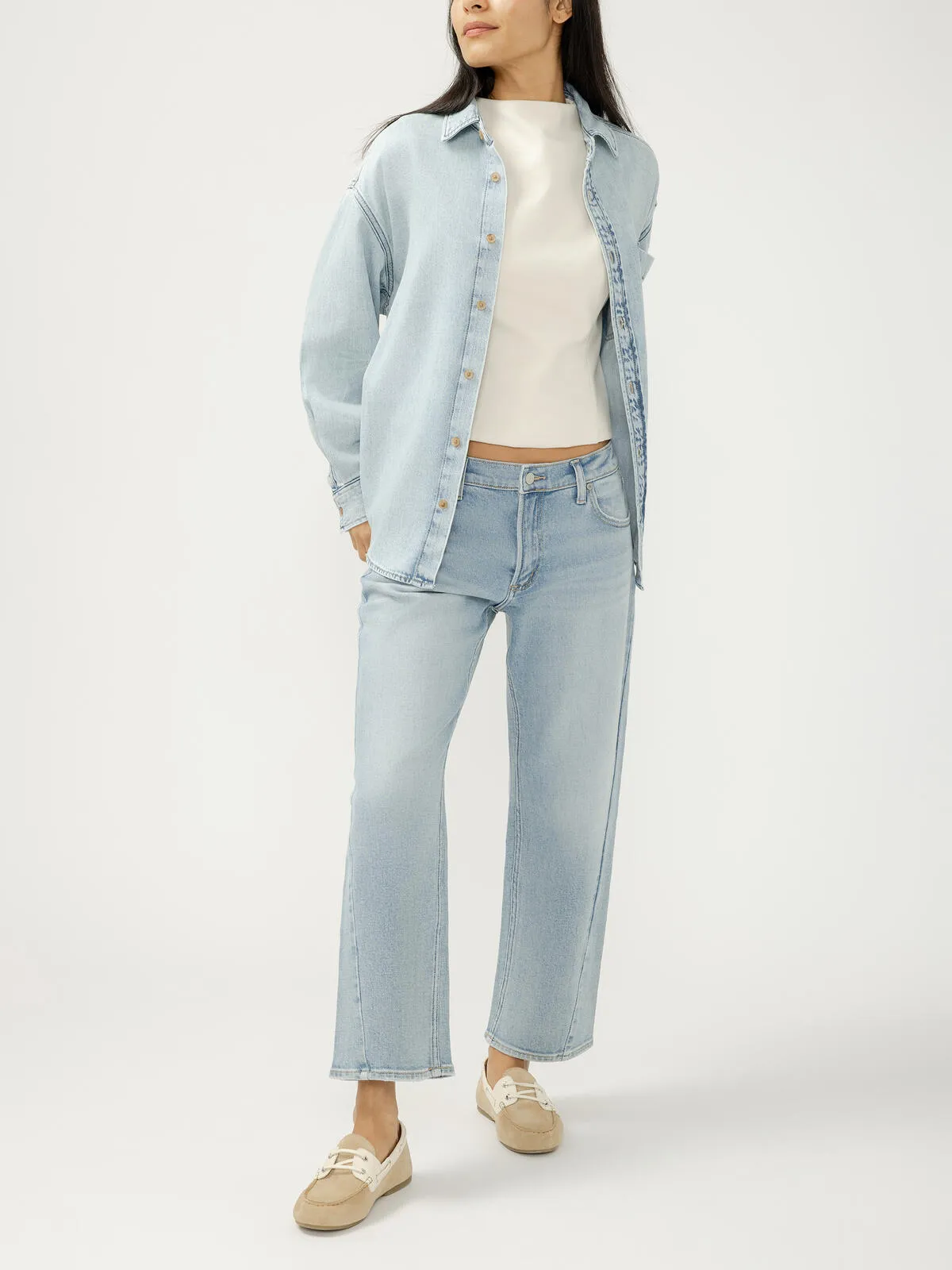 Silver Jeans Relaxed Button-Up Beach Shirt sold by Lulu Frost product image thumbnail 5