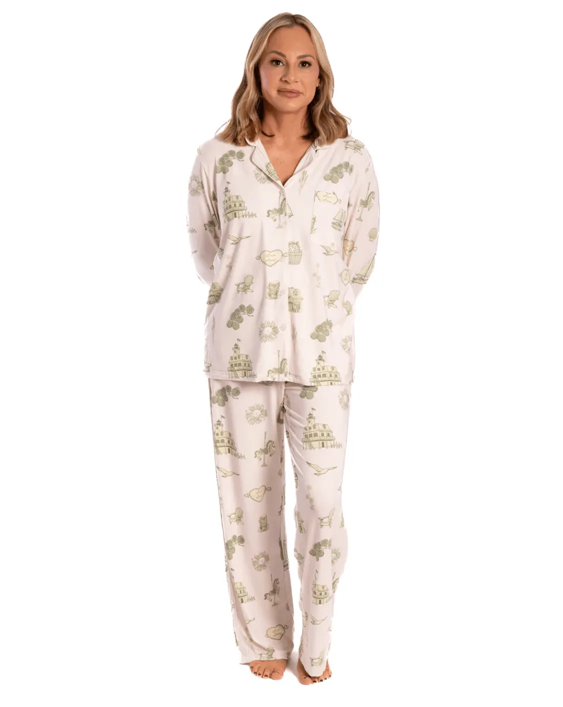 Oyster and Arrow - North Fork Women's Pajama Set sold by Lulu Frost