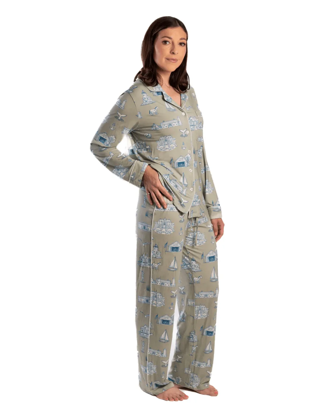 Oyster and Arrow - Three Harbors Women’s Pajama Set sold by Lulu Frost product image thumbnail 2