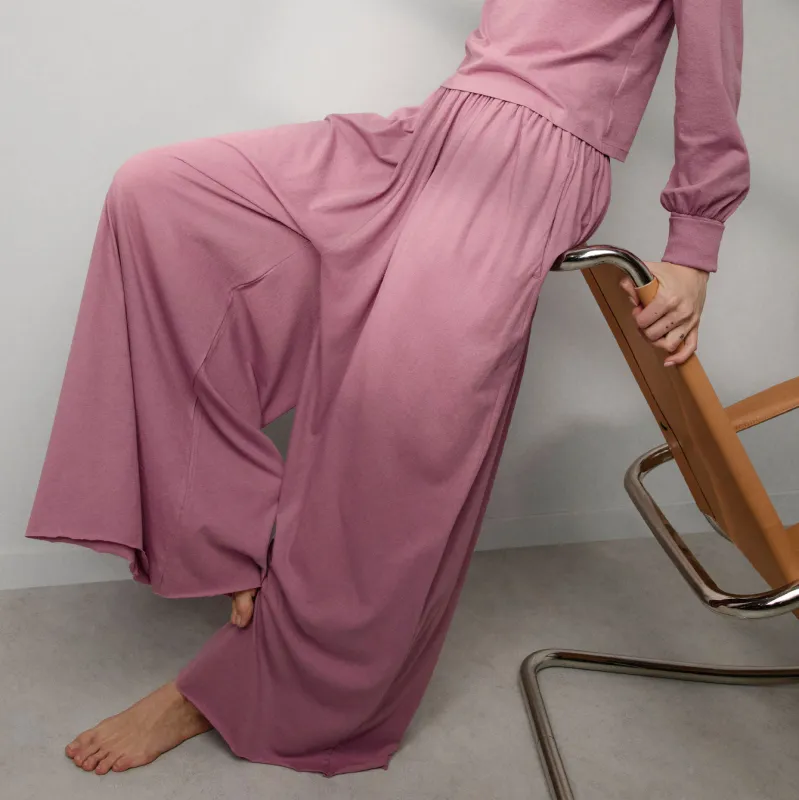 Organic Pima Wide Leg Pant sold by lunya