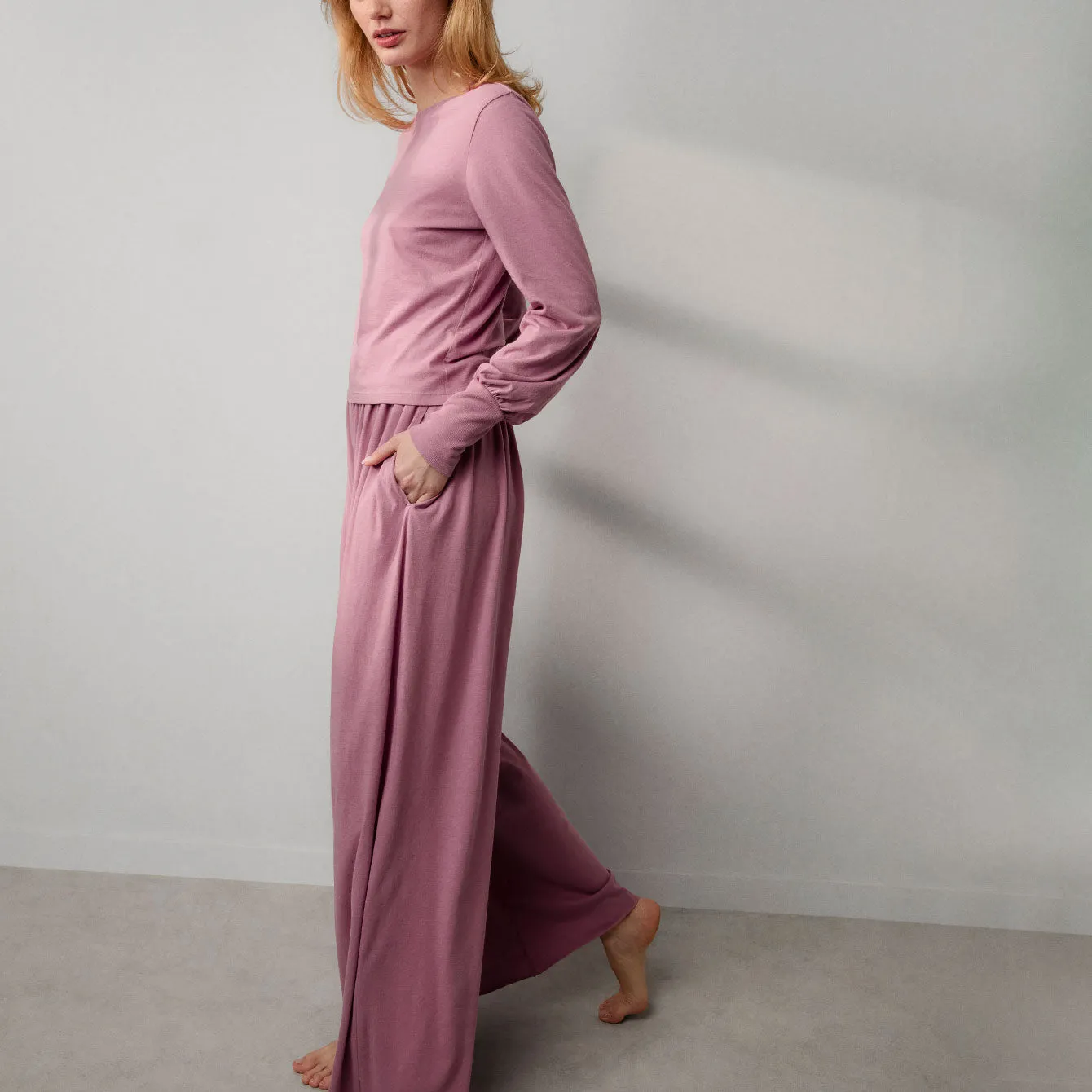 Organic Pima Crew Neck Long Sleeve sold by lunya product image thumbnail 5