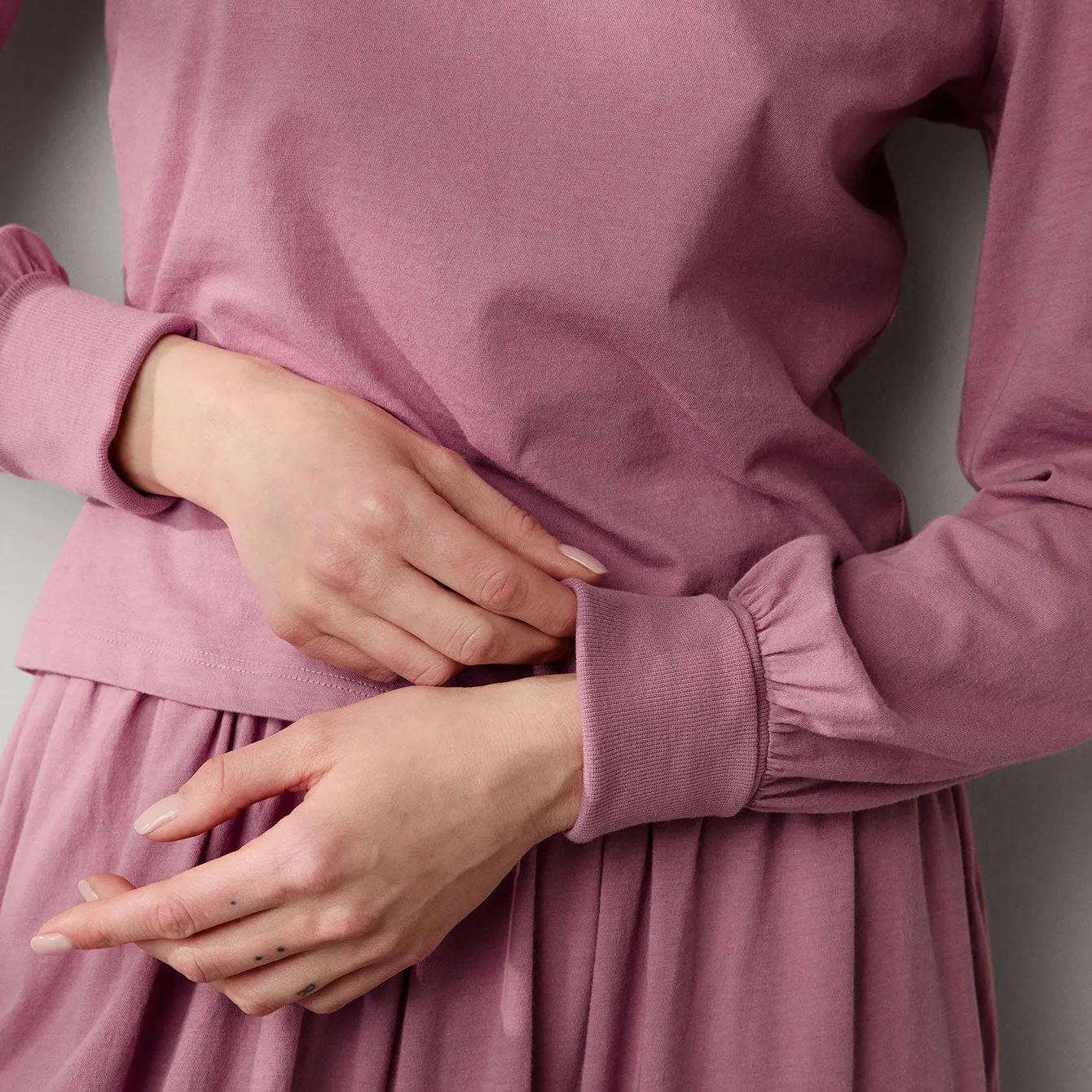 Organic Pima Crew Neck Long Sleeve sold by lunya product image thumbnail 4