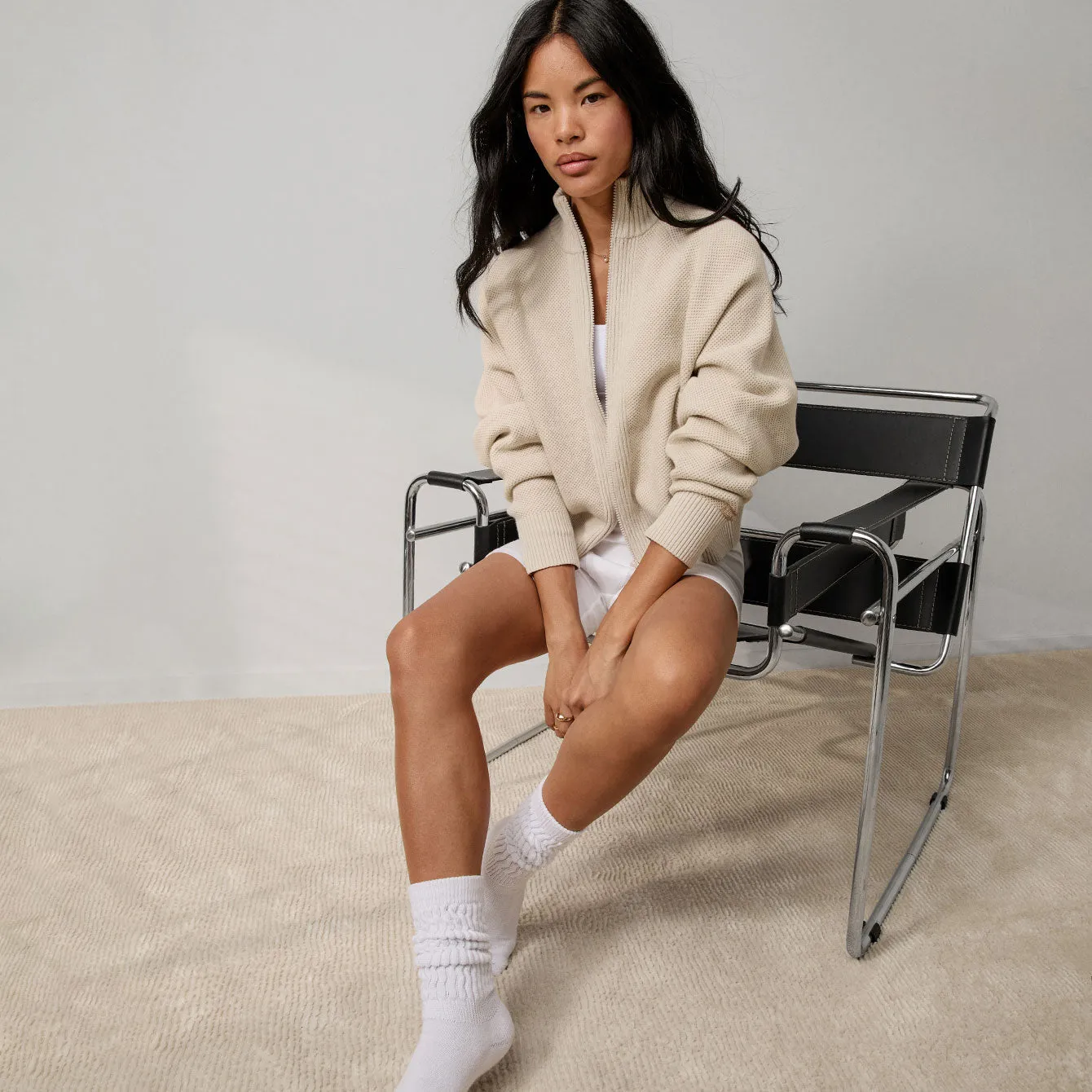 Cottonsilk™ Bomber Zip Up sold by lunya product image thumbnail 5