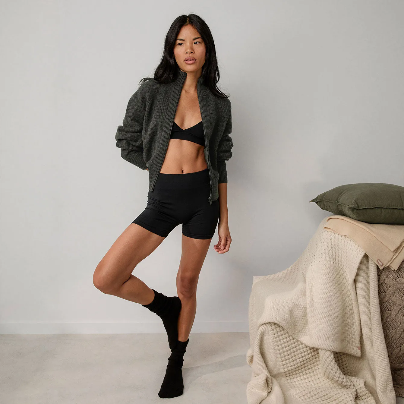 Cottonsilk™ Bomber Zip Up sold by lunya product image thumbnail 5