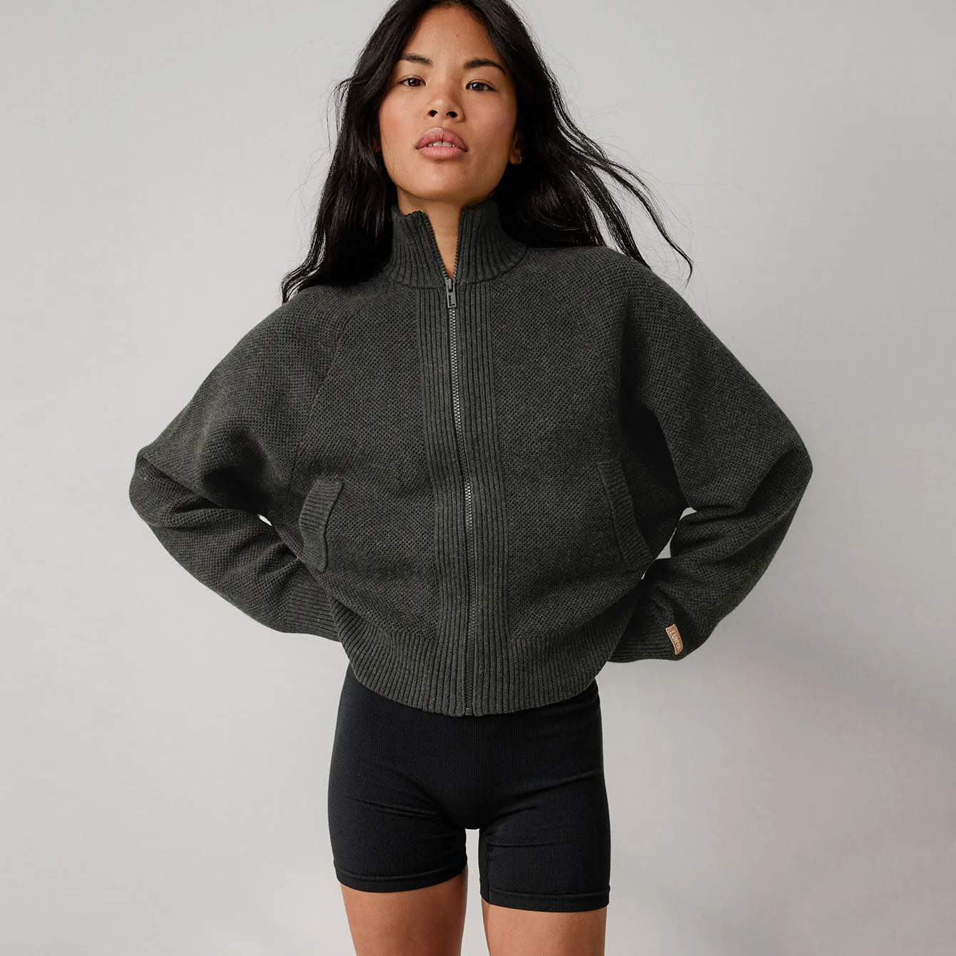 Cottonsilk™ Bomber Zip Up sold by lunya product image thumbnail 2