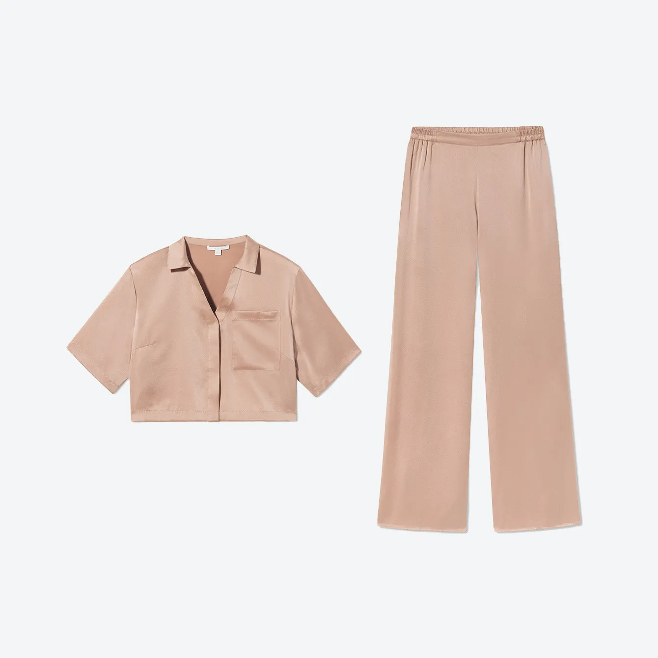 Washable Silk High Rise Pant Set sold by lunya product image thumbnail 5