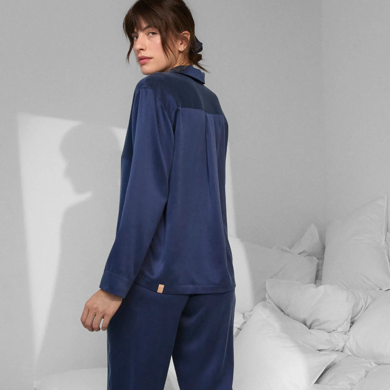 Washable Silk Long Sleeve Pant Set sold by lunya product image thumbnail 3