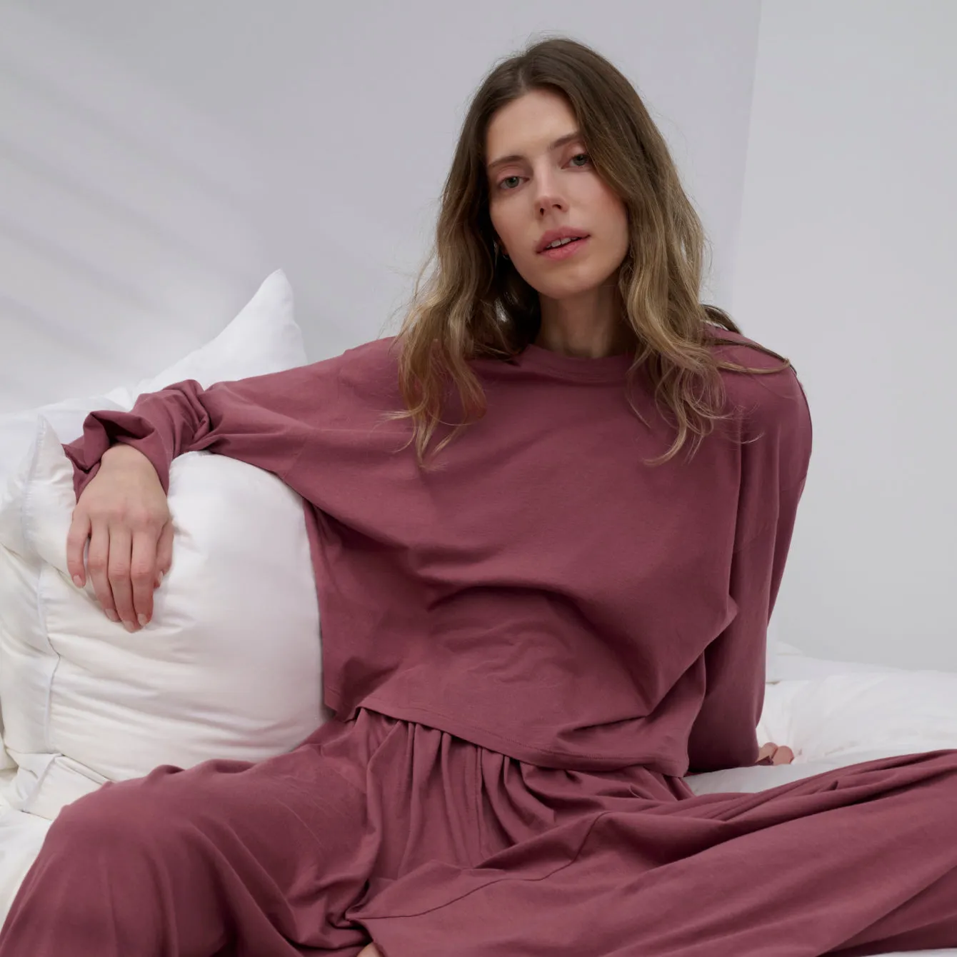 Organic Pima Wide Sleeve Tee sold by lunya product image thumbnail 3